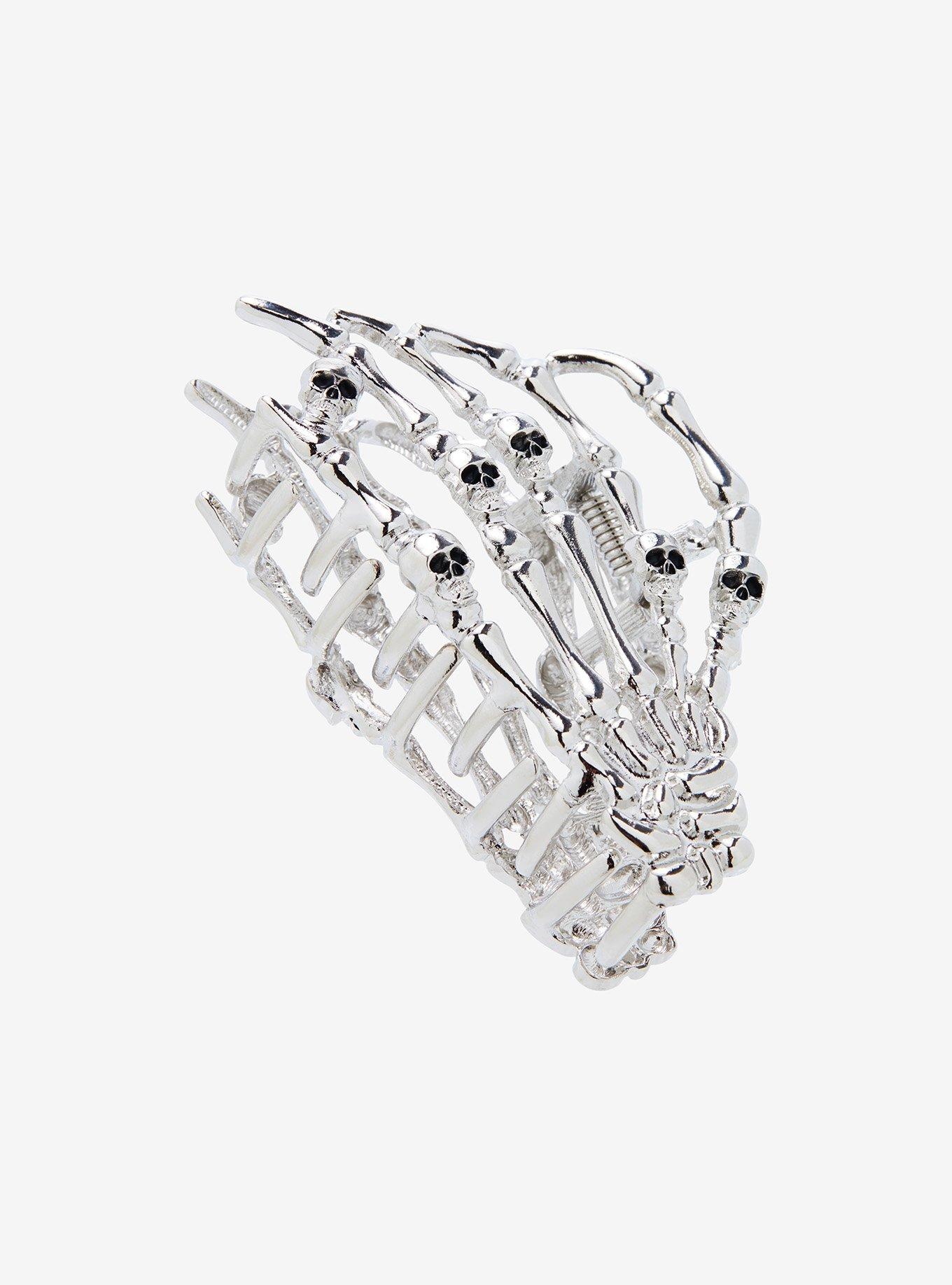 Skeleton Hand Claw Hair Clip, , alternate