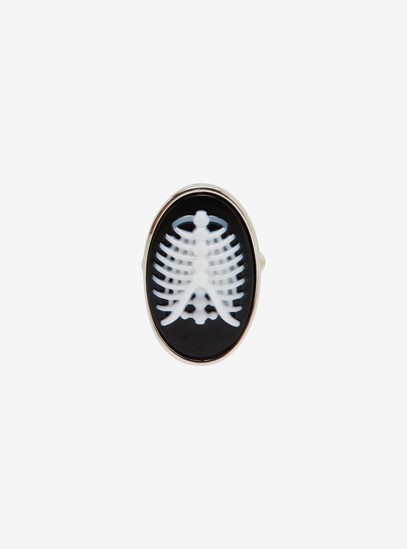 Ribg Cage Cameo Ring, , alternate