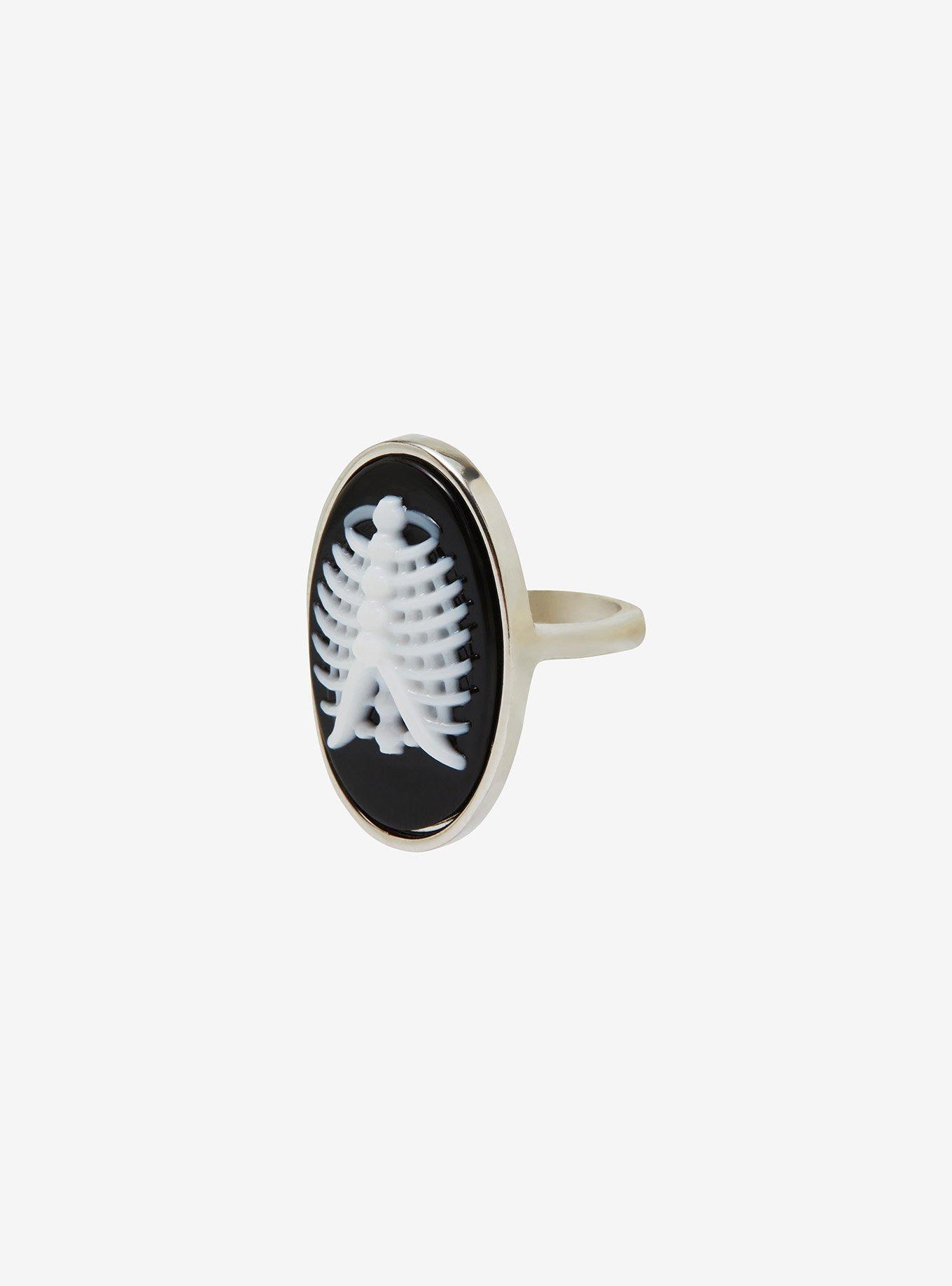 Ribg Cage Cameo Ring, , alternate