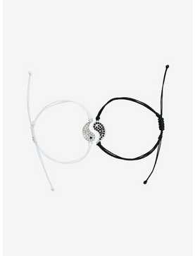 Thorn & Fable Yin-Yang Bling Best Friend Cord Bracelet Set, , hi-res