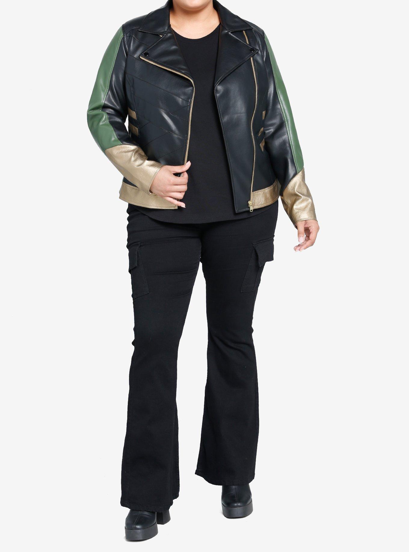 Her Universe Marvel Loki Moto Jacket Plus Size Her Universe Exclusive, MULTI, alternate