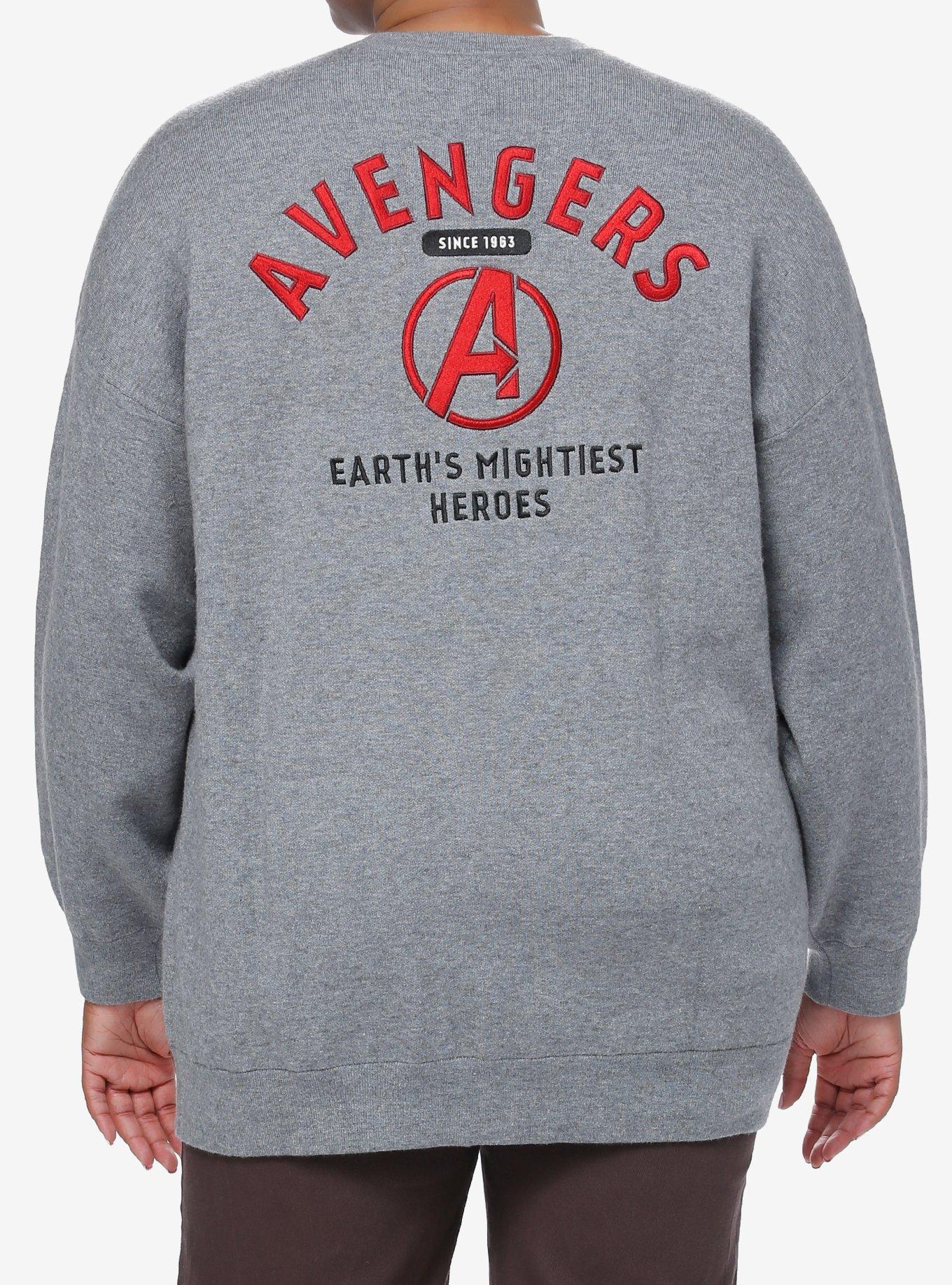 Her Universe Marvel Avengers Logo Cardigan Plus Size Her Universe Exclusive, MULTI, alternate