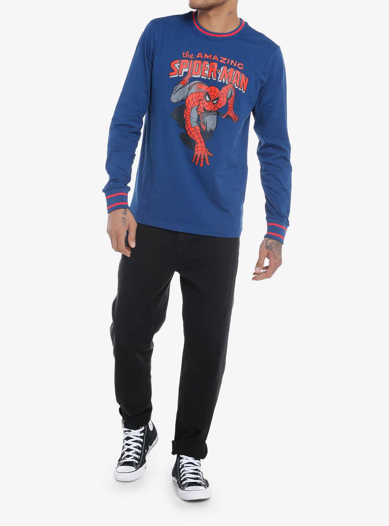 Our Universe Marvel Spider-Man Comic Long-Sleeve T-Shirt Our Universe Exclusive, , hi-res