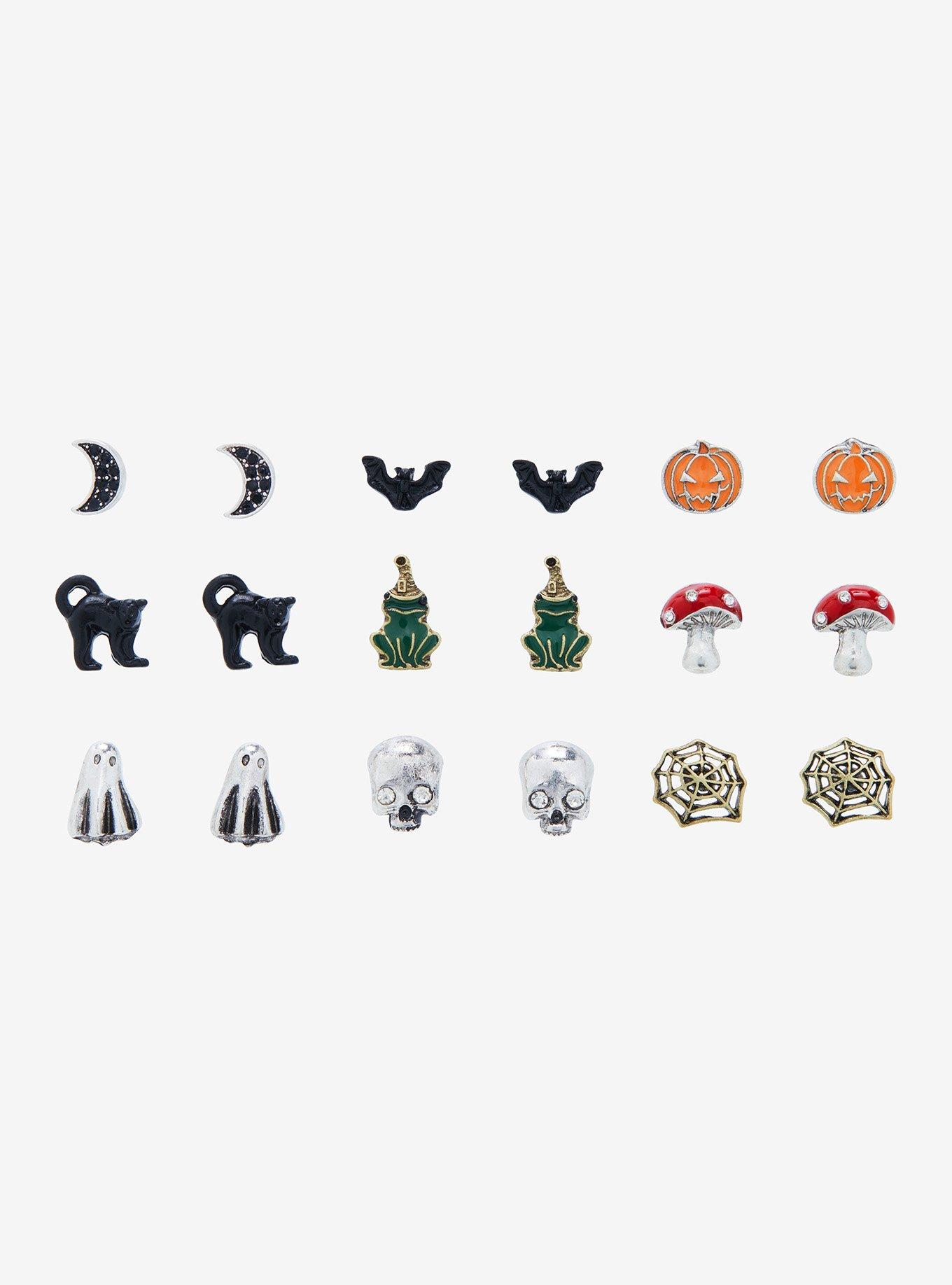 Thorn & Fable Halloween Autumn Stud Earring Set, , alternate