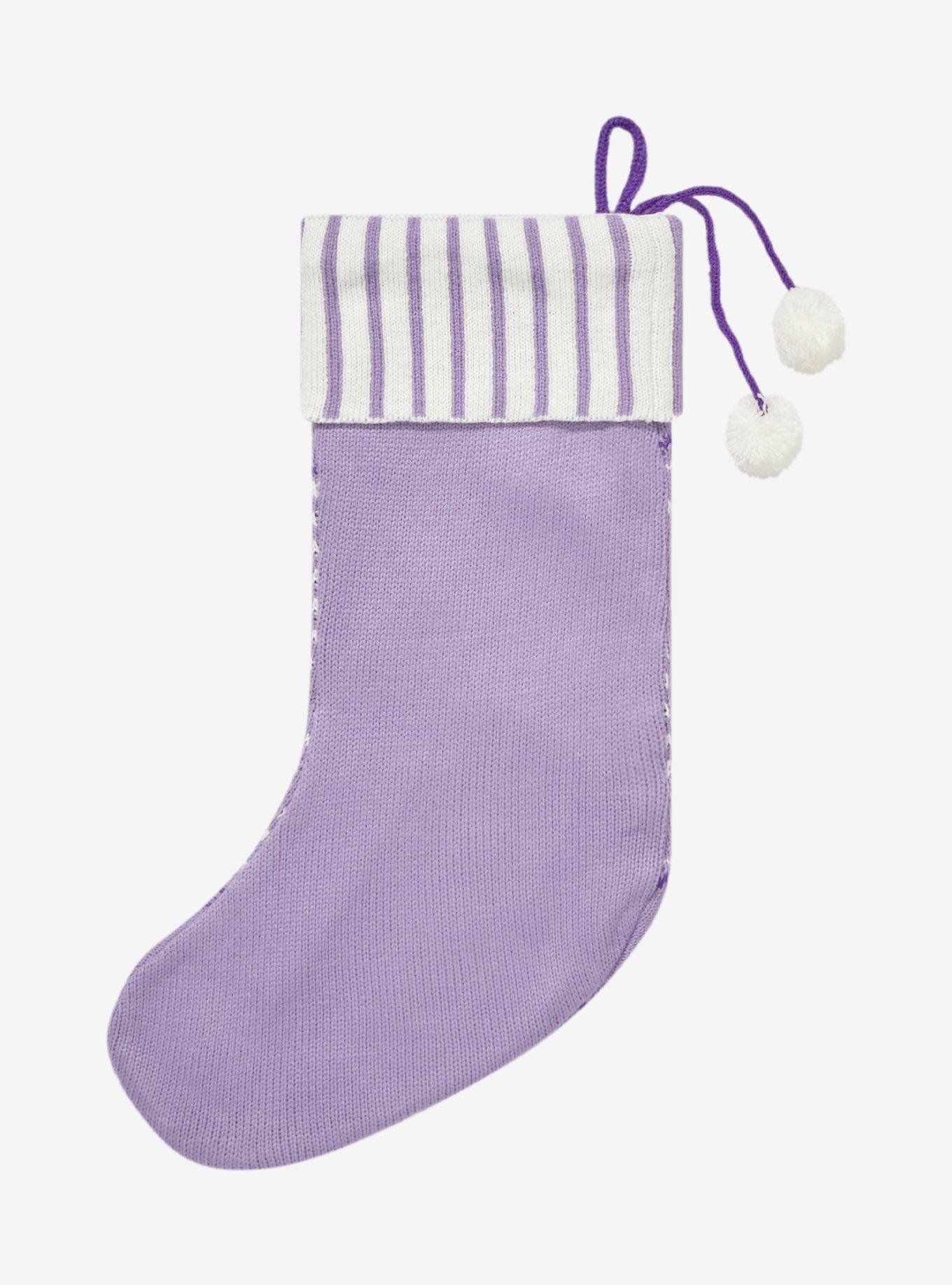 Kuromi Fair Isle Pom Stocking, , alternate