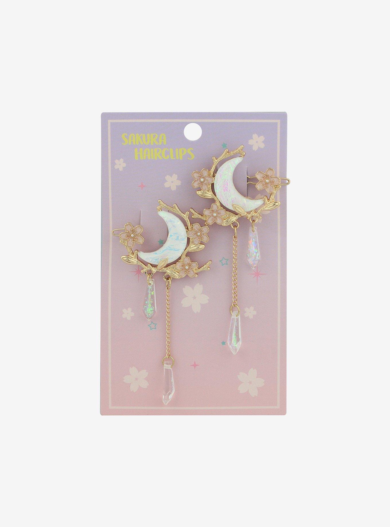 Sweet Society Opal Moon Sakura Hair Clip Set, , alternate