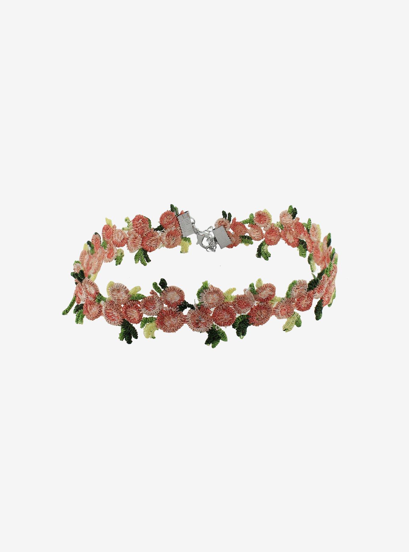 Thorn & Fable Flower Choker, , alternate