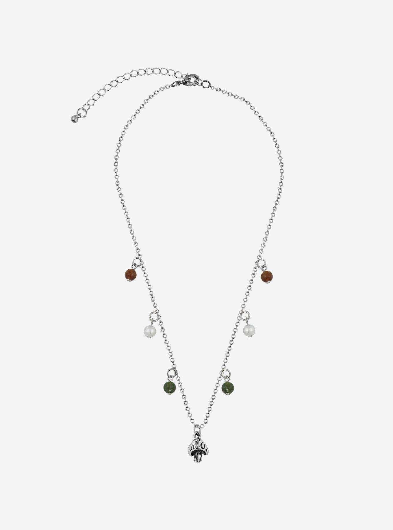 Thorn & Fable Mushroom Bead Necklace, , alternate