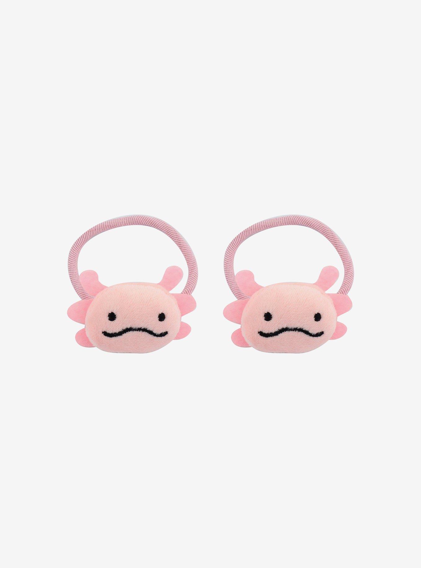 Sweet Society Pink Axolotl Plush Hair Tie Set, , hi-res
