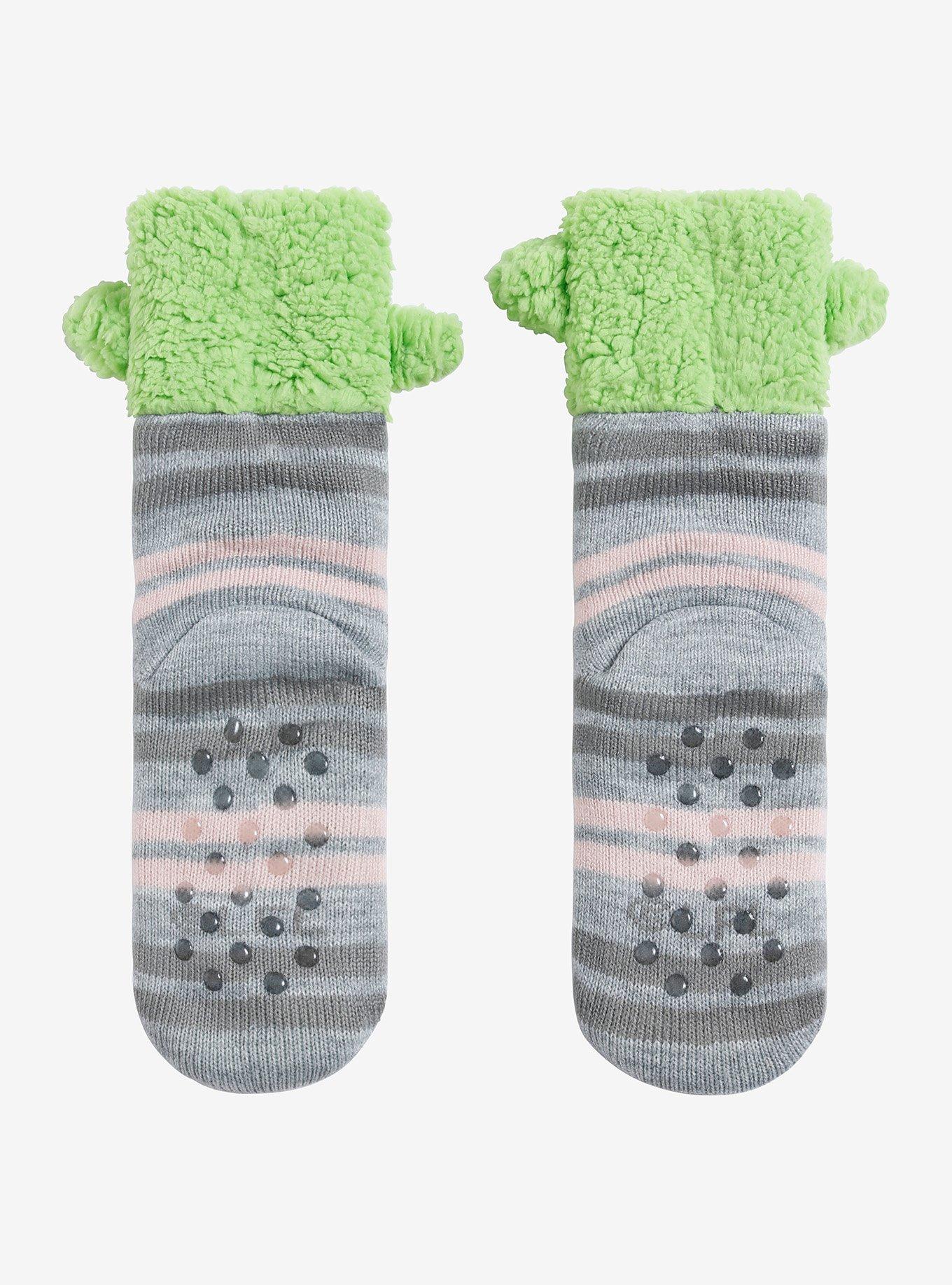 Star Wars The Mandalorian Grogu Cozy Slipper Socks, , alternate