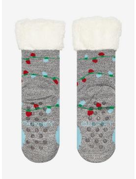 Disney Lilo & Stitch Santa Stitch Lights Cozy Socks, , hi-res