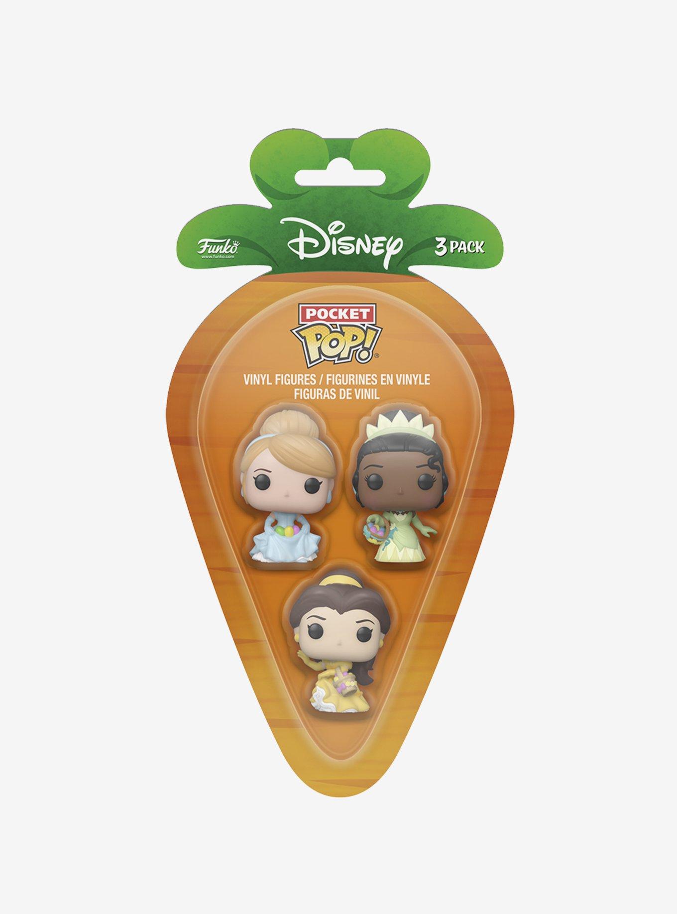 Funko Pocket Pop! Disney Princesses Cinderella, Tiana, and Belle Figure Set, , alternate