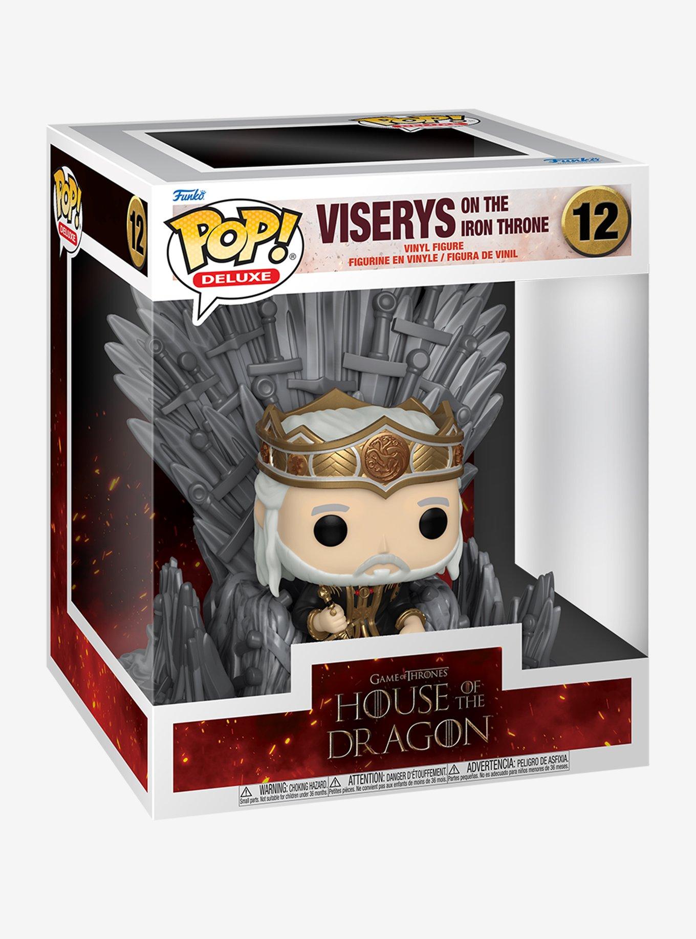 Funko Pop! Deluxe House of the Dragon Viserys on the Iron Throne Vinyl Figure, , alternate