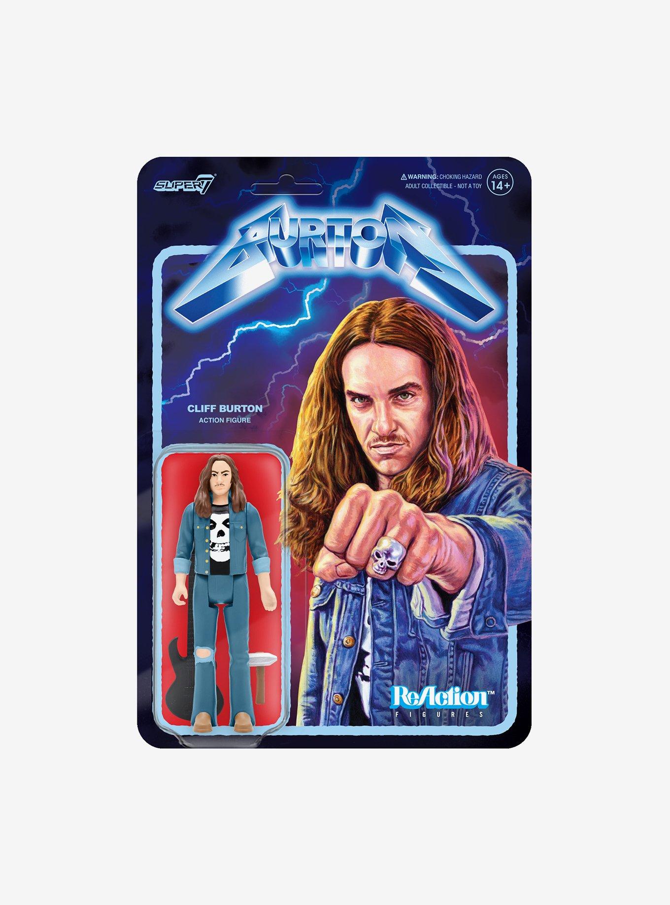 Super7 ReAction Metallica Cliff Burton Action Figure, , alternate