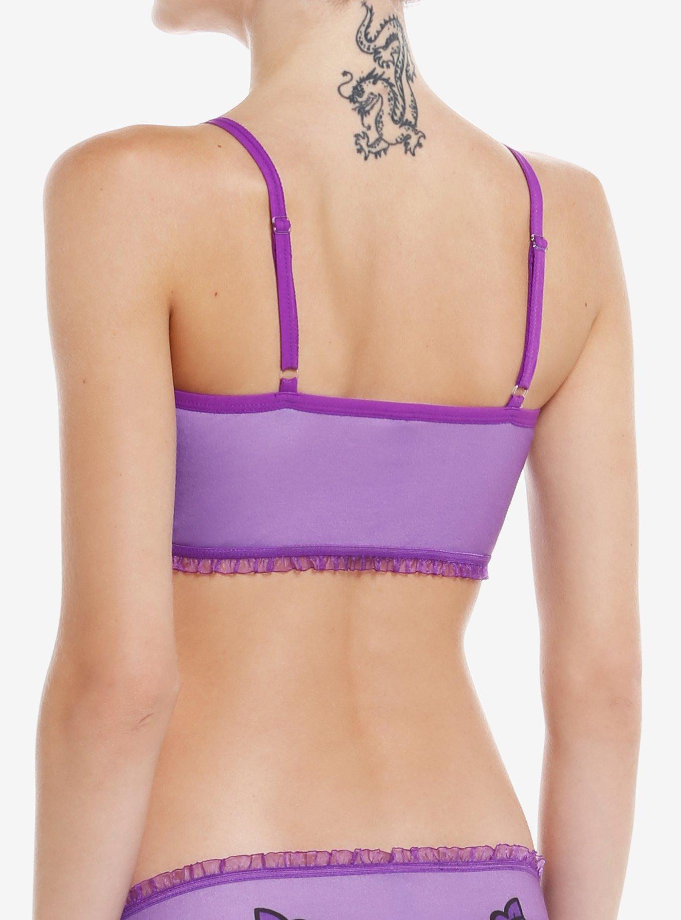 Kuromi Rose Lace Bralette, MULTI, alternate