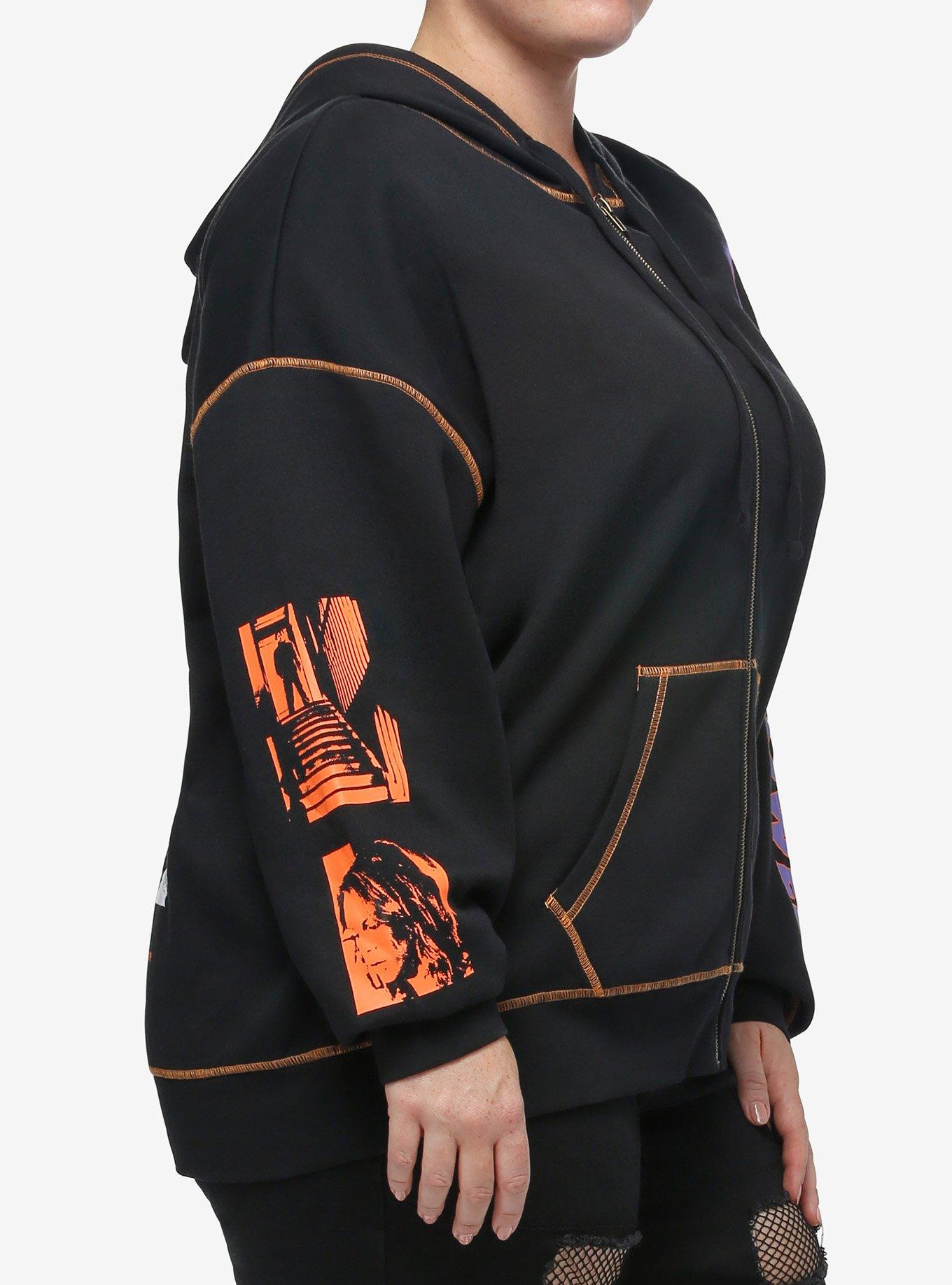 Halloween Photo Collage Girls Zip-Up Hoodie Plus Size, MULTI, alternate - view 5