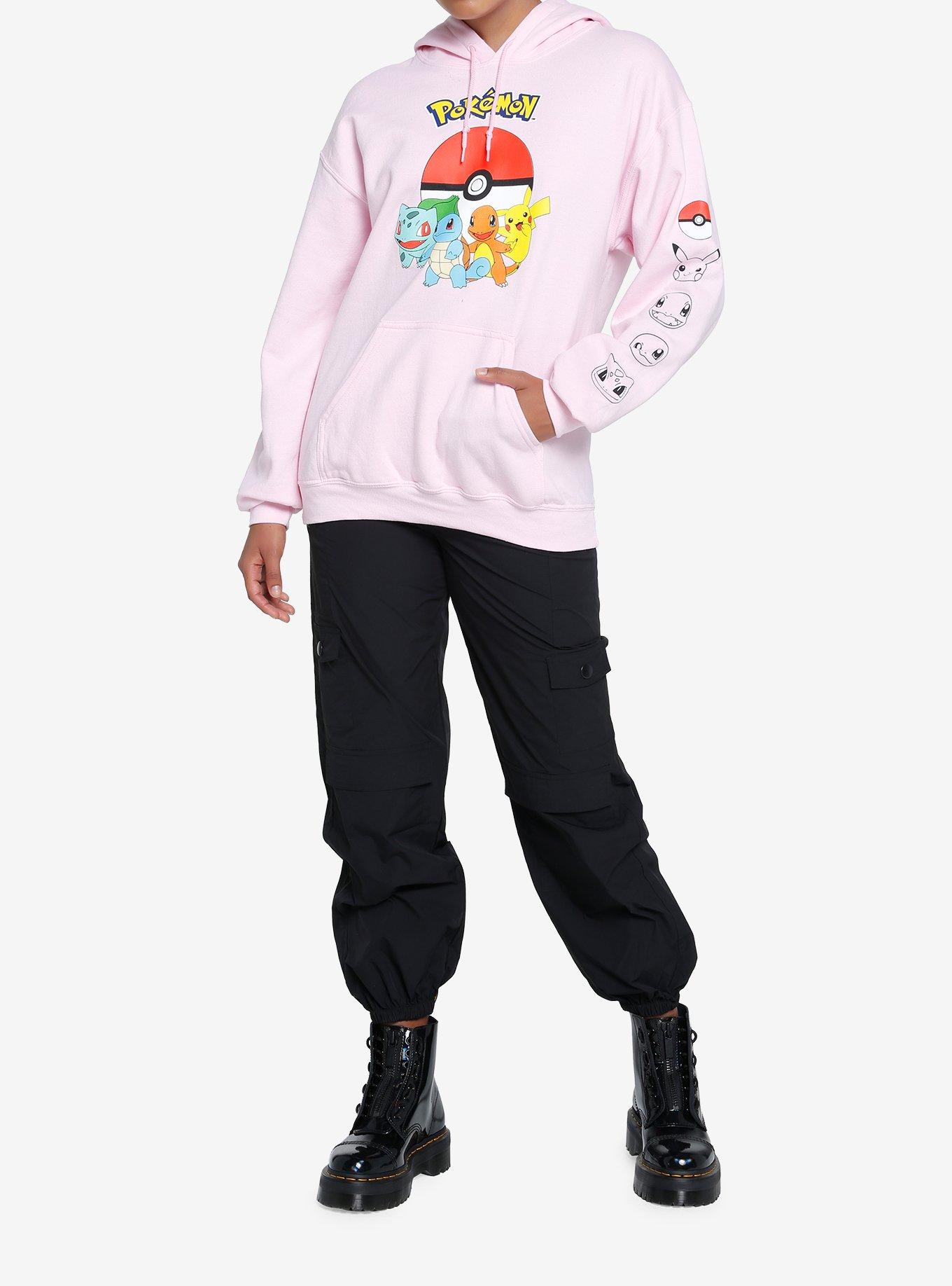 Pokemon Kanto Starters Girls Hoodie, MULTI, alternate