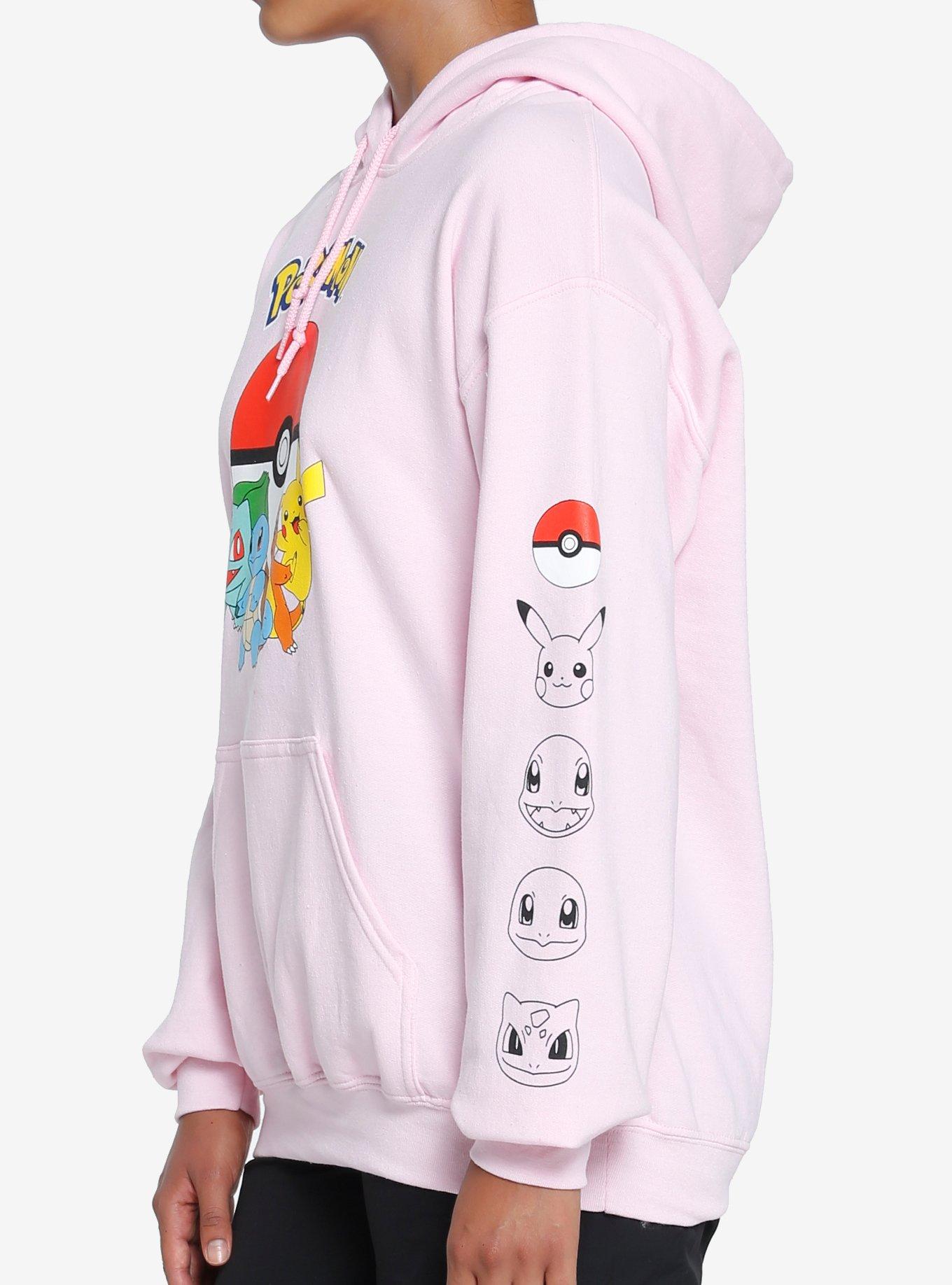 Pokemon Kanto Starters Girls Hoodie, MULTI, alternate