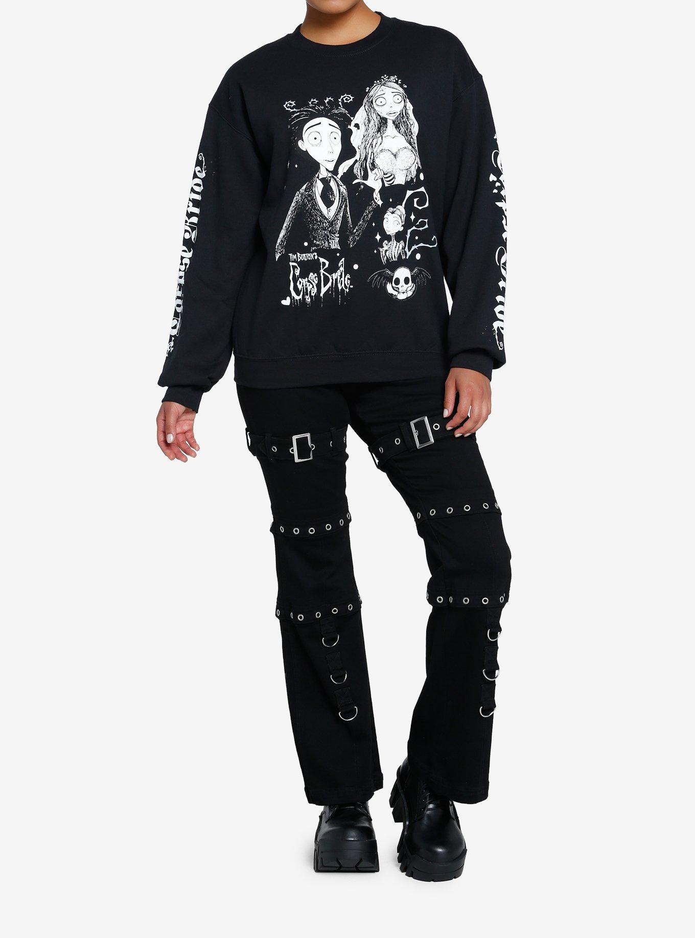 Corpse Bride Group Black & White Girls Sweatshirt, , hi-res