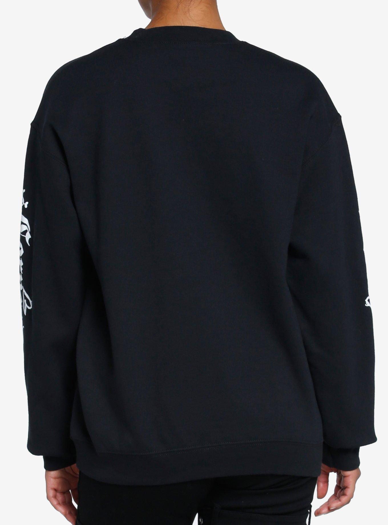 Corpse Bride Group Black & White Girls Sweatshirt, MULTI, alternate