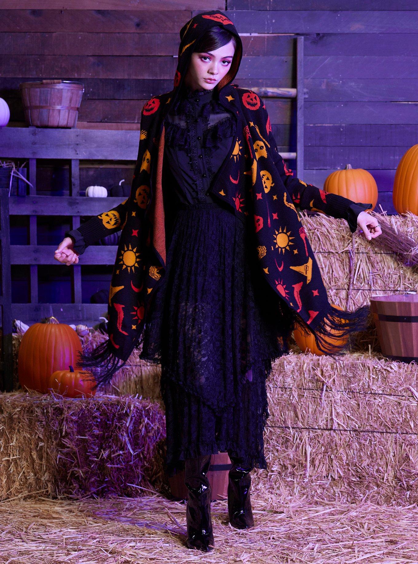 Her Universe Disney Hocus Pocus Dani Hooded Fringe Cardigan, , hi-res