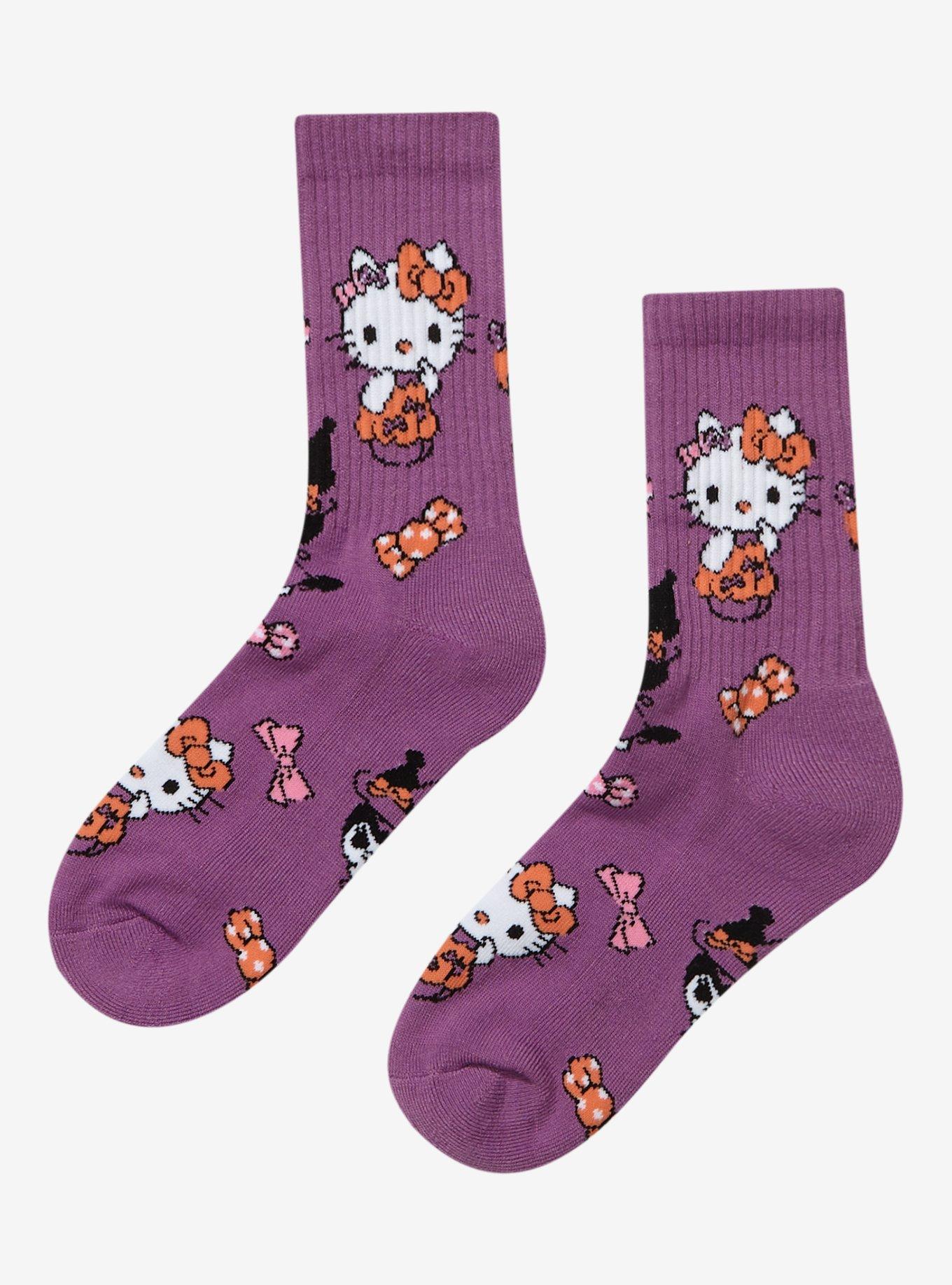 Sanrio Hello Kitty & Friends Halloween Costumes Allover Print Crew Socks - BoxLunch Exclusive, , alternate