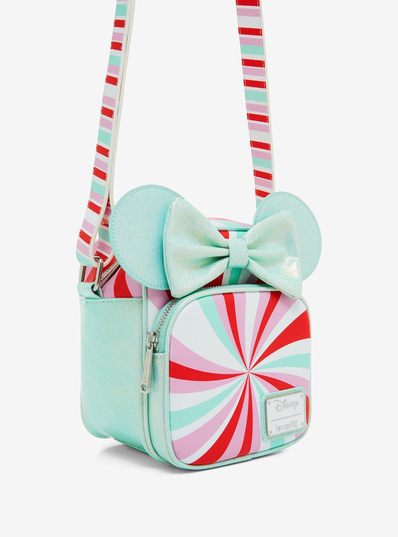 Loungefly Disney Minnie Mouse Ears Peppermint Print Crossbody Bag - BoxLunch Exclusive, , alternate