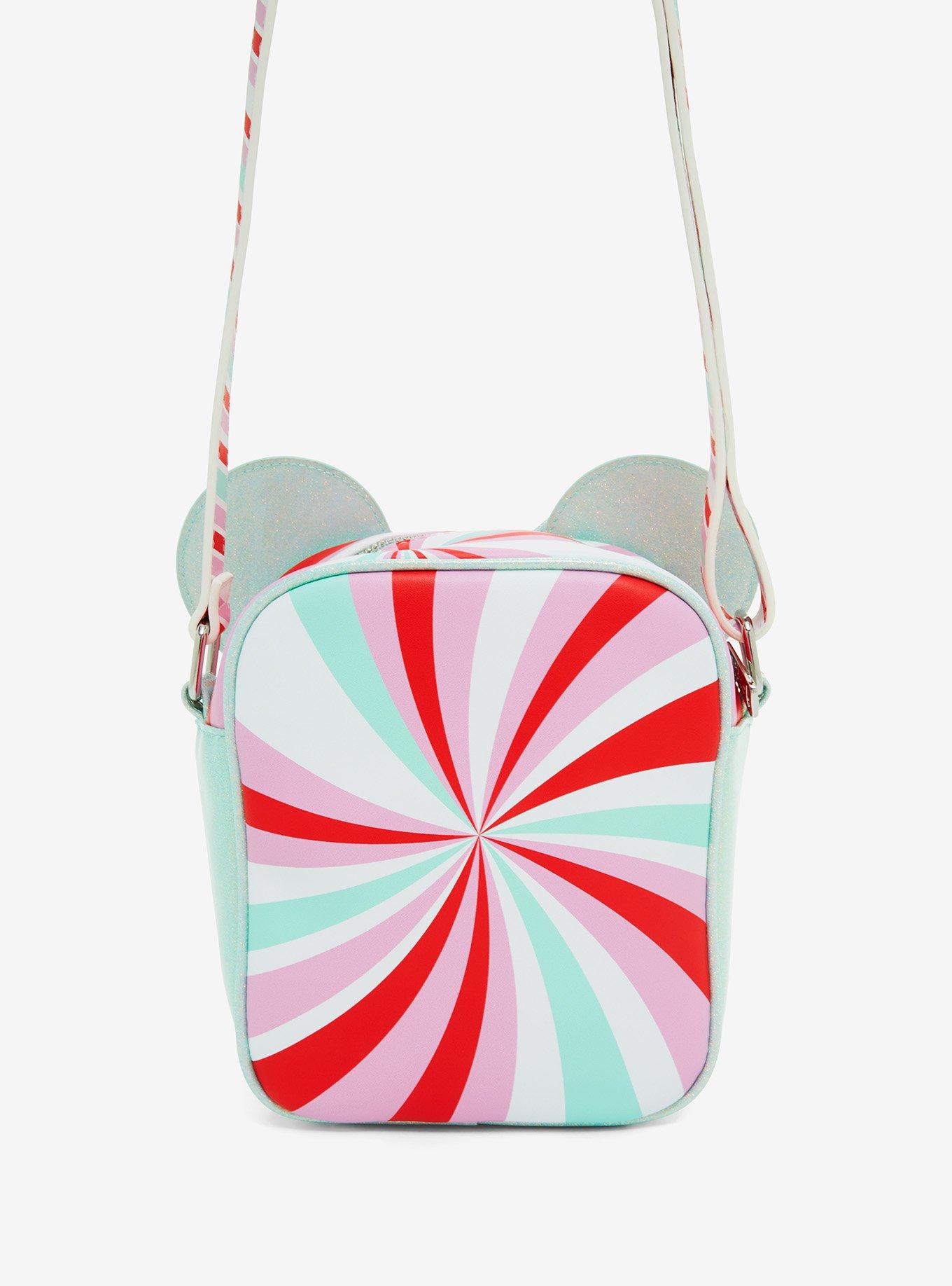 Loungefly Disney Minnie Mouse Ears Peppermint Print Crossbody Bag - BoxLunch Exclusive, , alternate