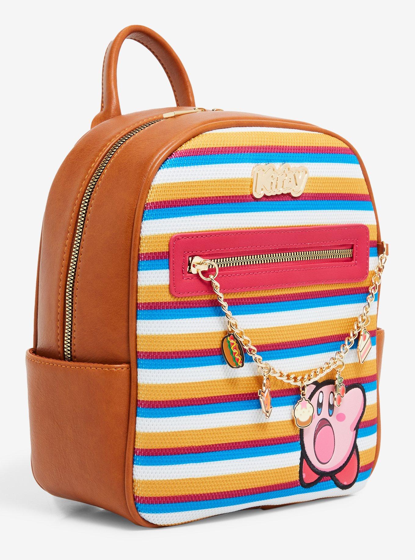 Nintendo Kirby Striped Charm Mini Backpack, , alternate
