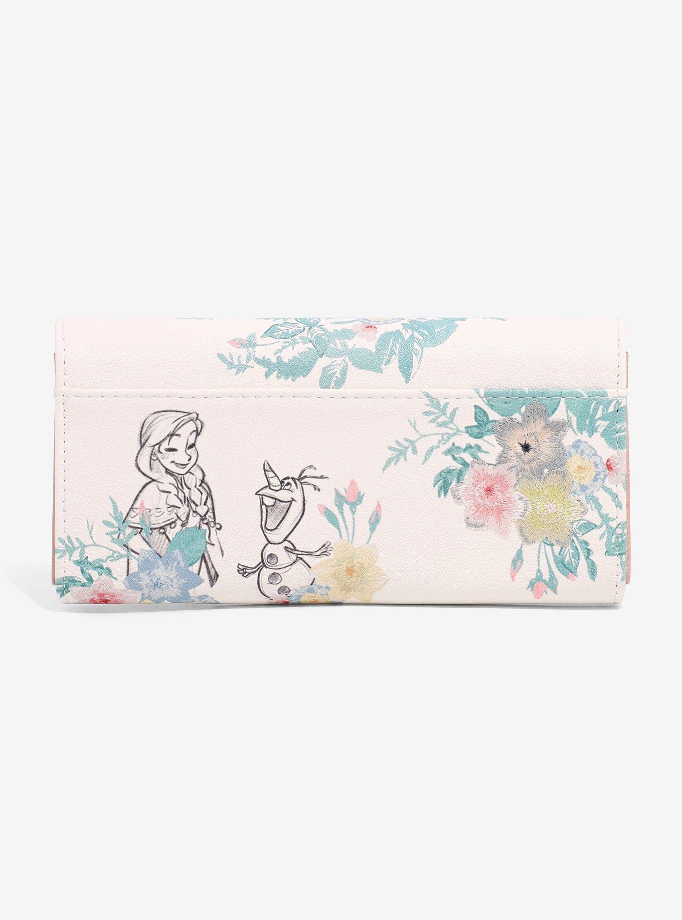 Disney Frozen Floral Sketch Portraits Wallet - BoxLunch Exclusive, , alternate