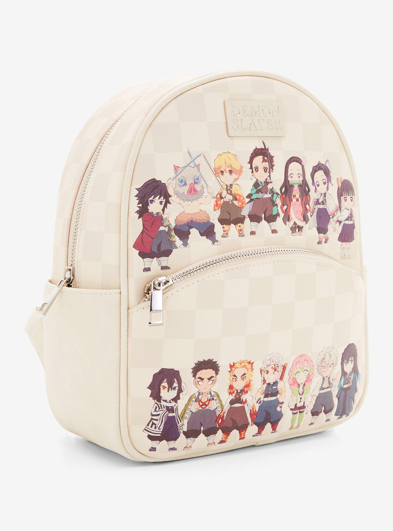 Demon Slayer: Kimetsu no Yaiba Checkered Group Portrait Mini Backpack - BoxLunch Exclusive, , alternate