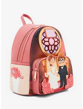 Loungefly Disney Pixar Up Carl & Ellie Wedding Scene Mini Backpack - BoxLunch Exclusive, , hi-res