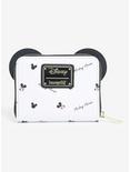 Loungefly Disney Mickey Mouse Signature Allover Print Small Zippered Wallet - BoxLunch Exclusive, , alternate