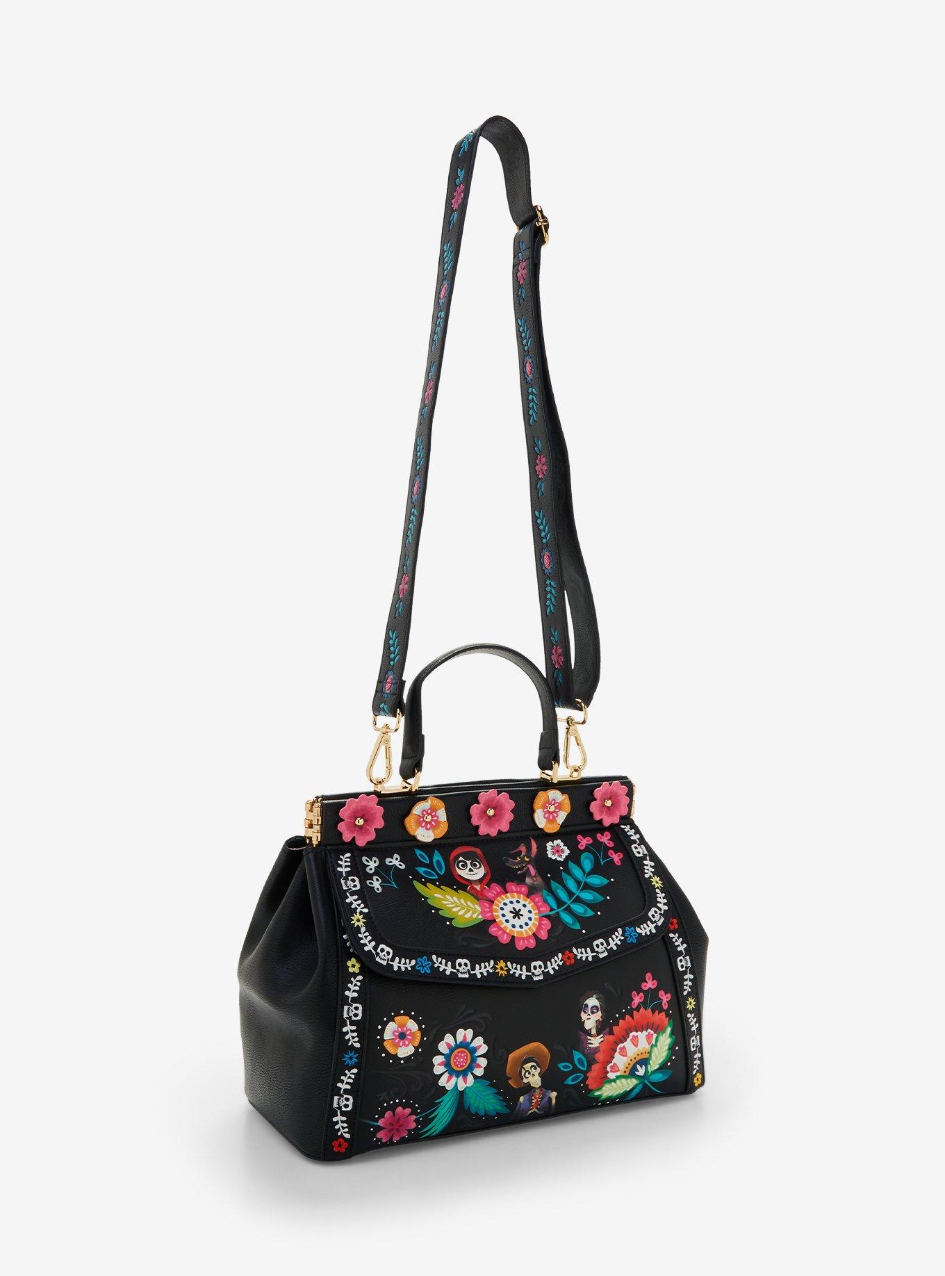 Our Universe Disney Pixar Coco Floral Handbag - BoxLunch Exclusive, , hi-res