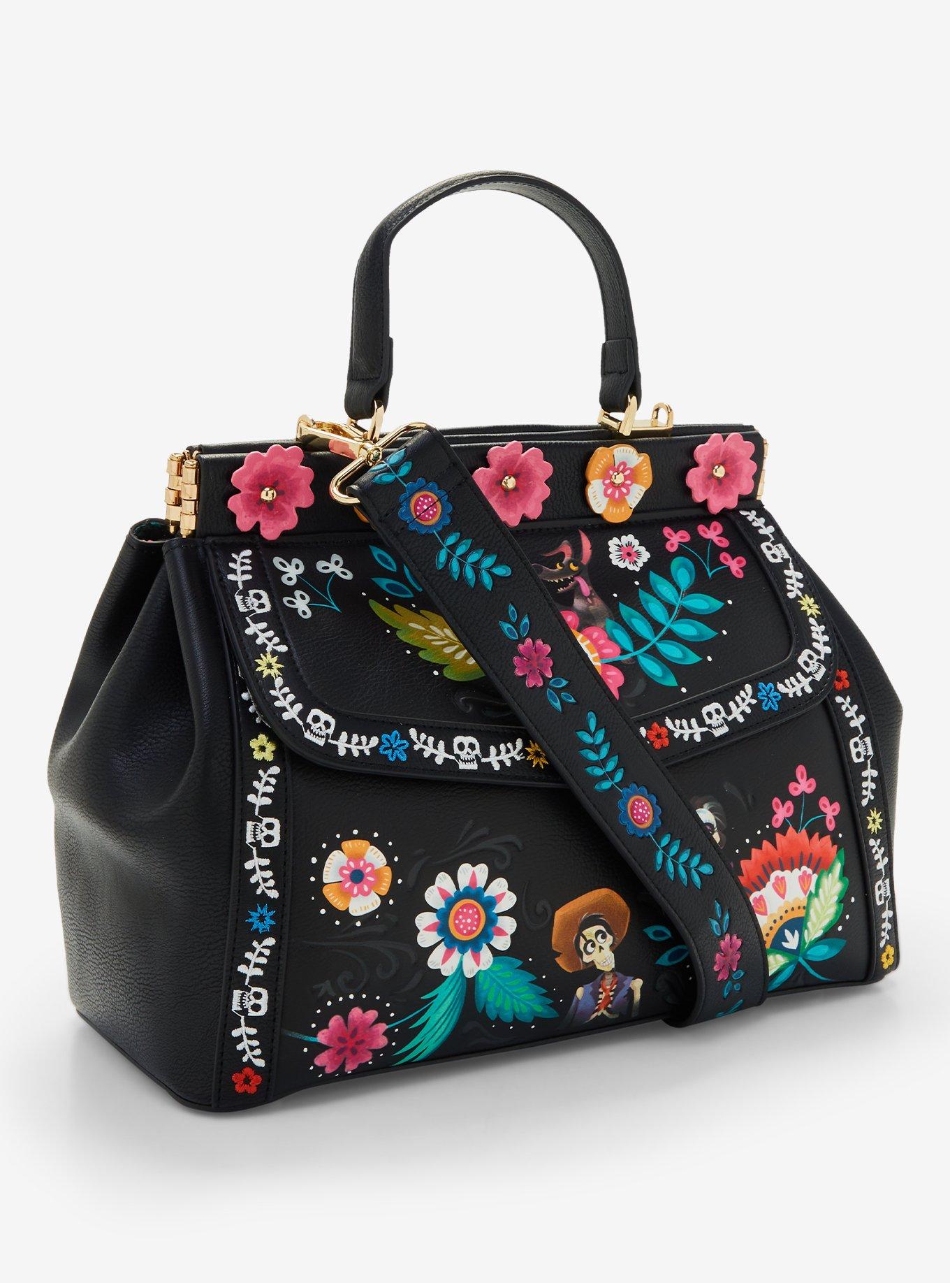 Our Universe Disney Pixar Coco Floral Handbag - BoxLunch Exclusive, , alternate
