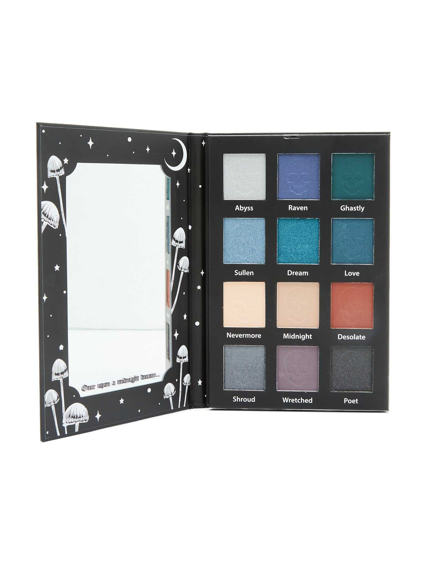 Nevermore Gothic Eyeshadow & Highlighter Palette, , hi-res
