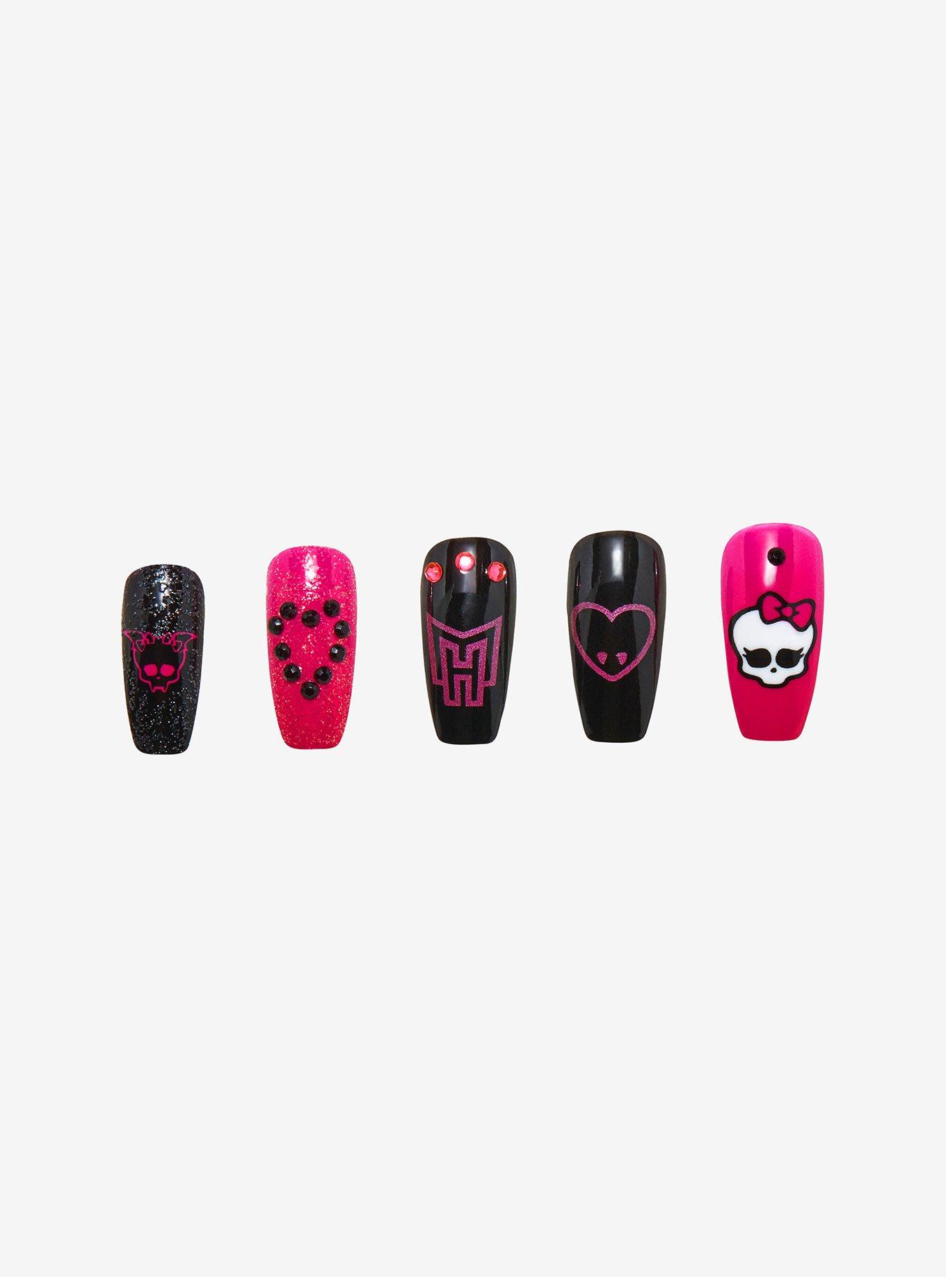 Monster High Icons Faux Nail Set, , alternate