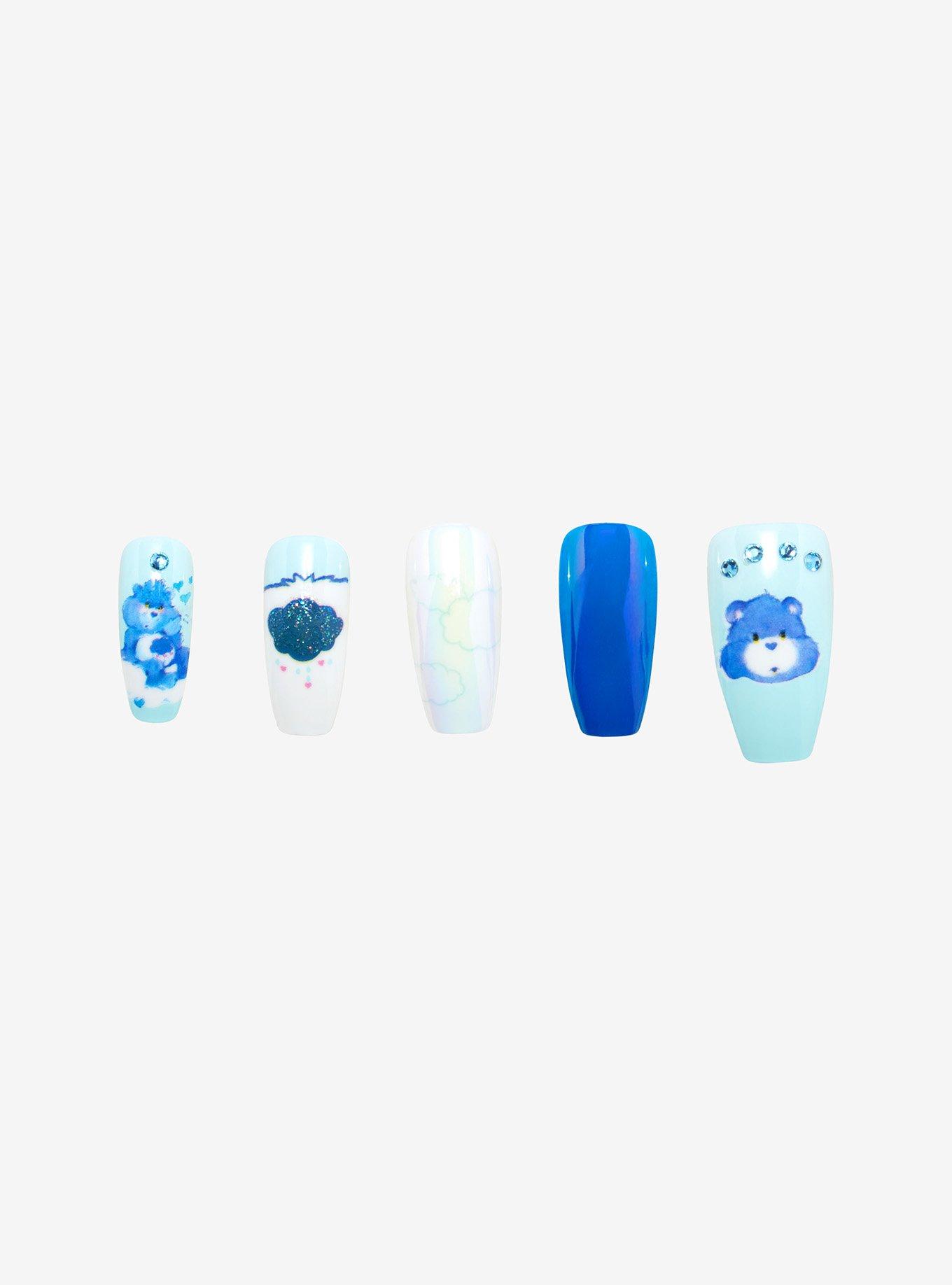 Care Bears Grumpy Bear Faux Nail Set, , alternate