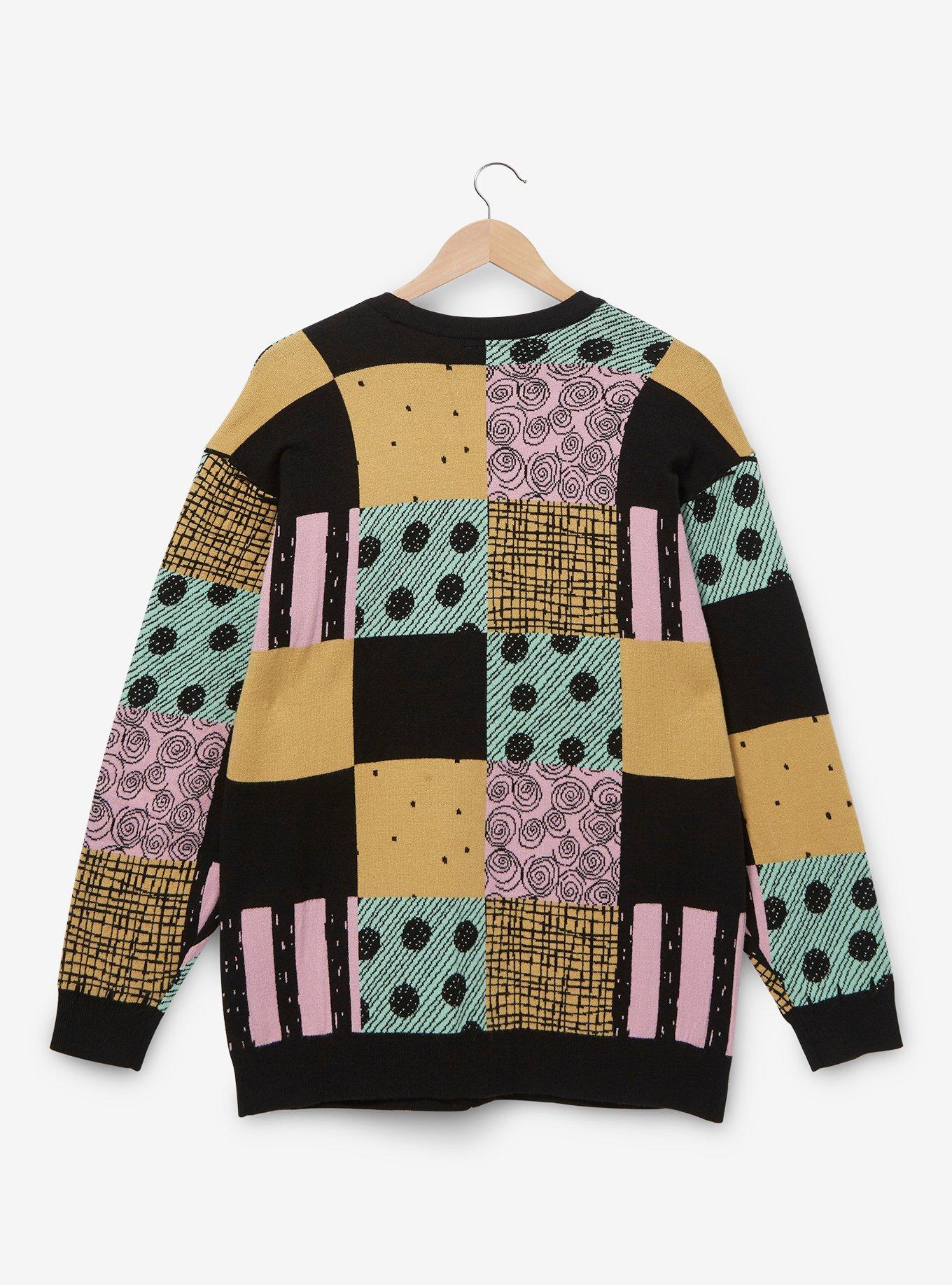 Her Universe Disney The Nightmare Before Christmas Sally Patchwork Plus Size Cardigan, MULTI, alternate