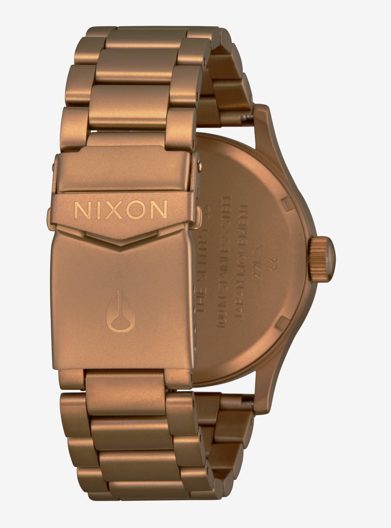 Nixon Sentry Stainless Steel Bronze x Black Watch