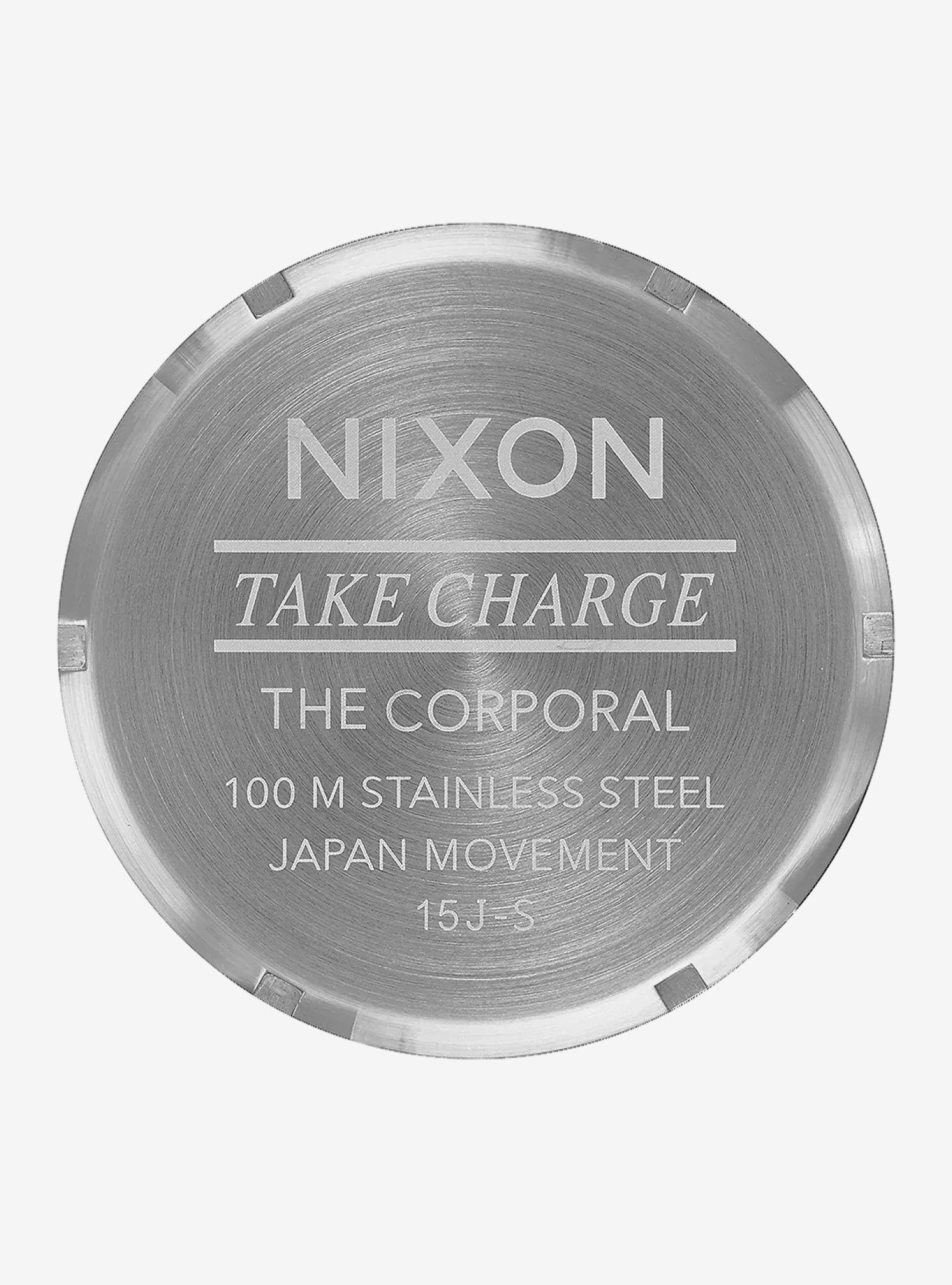 Nixon Corporal Stainless Steel Silver x Gunmetal Watch, , alternate