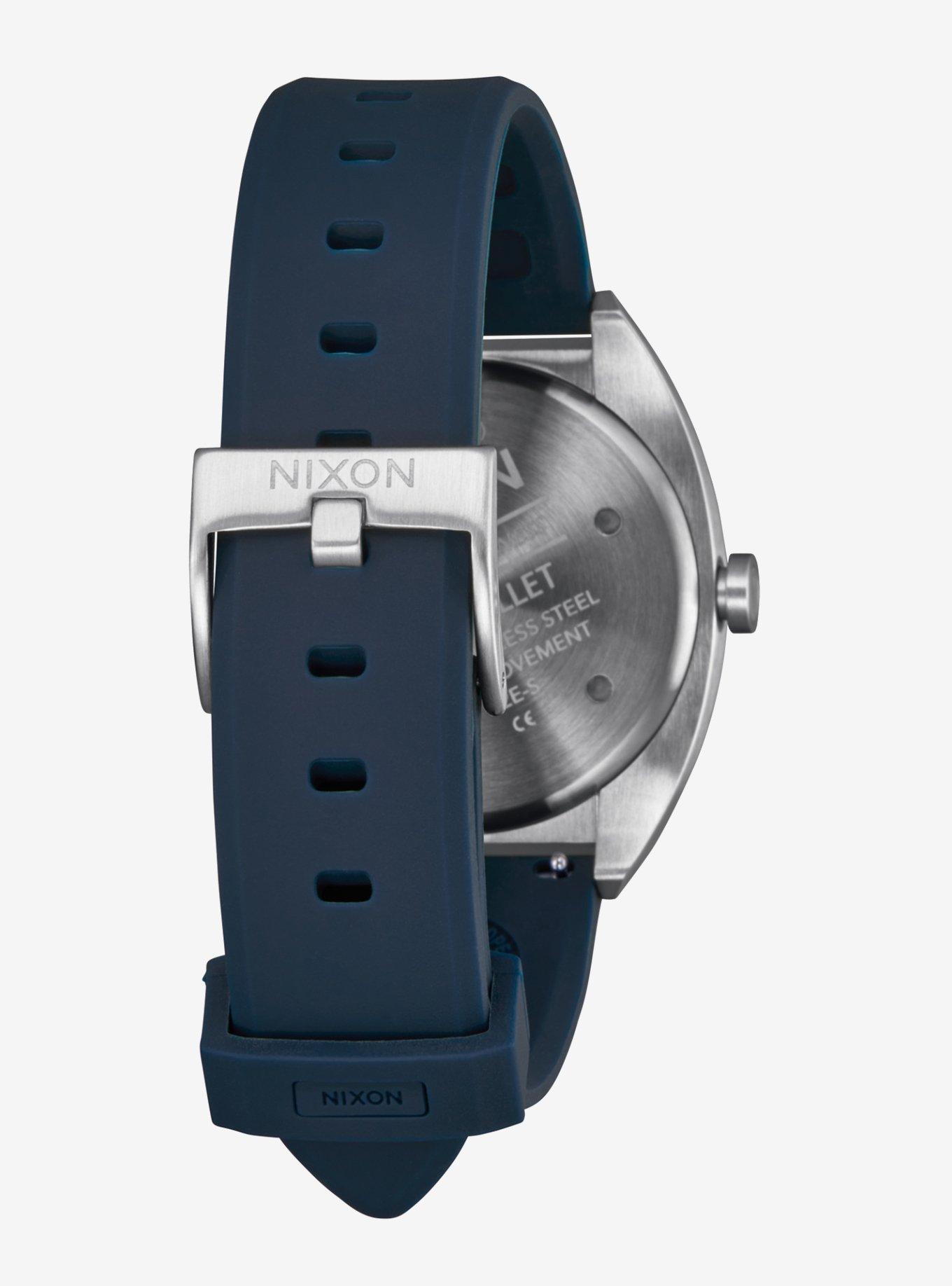 Nixon Mullet Silver x Teal Watch, , hi-res