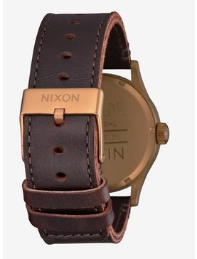 Nixon Sentry Leather Bronze x Black Watch, , hi-res