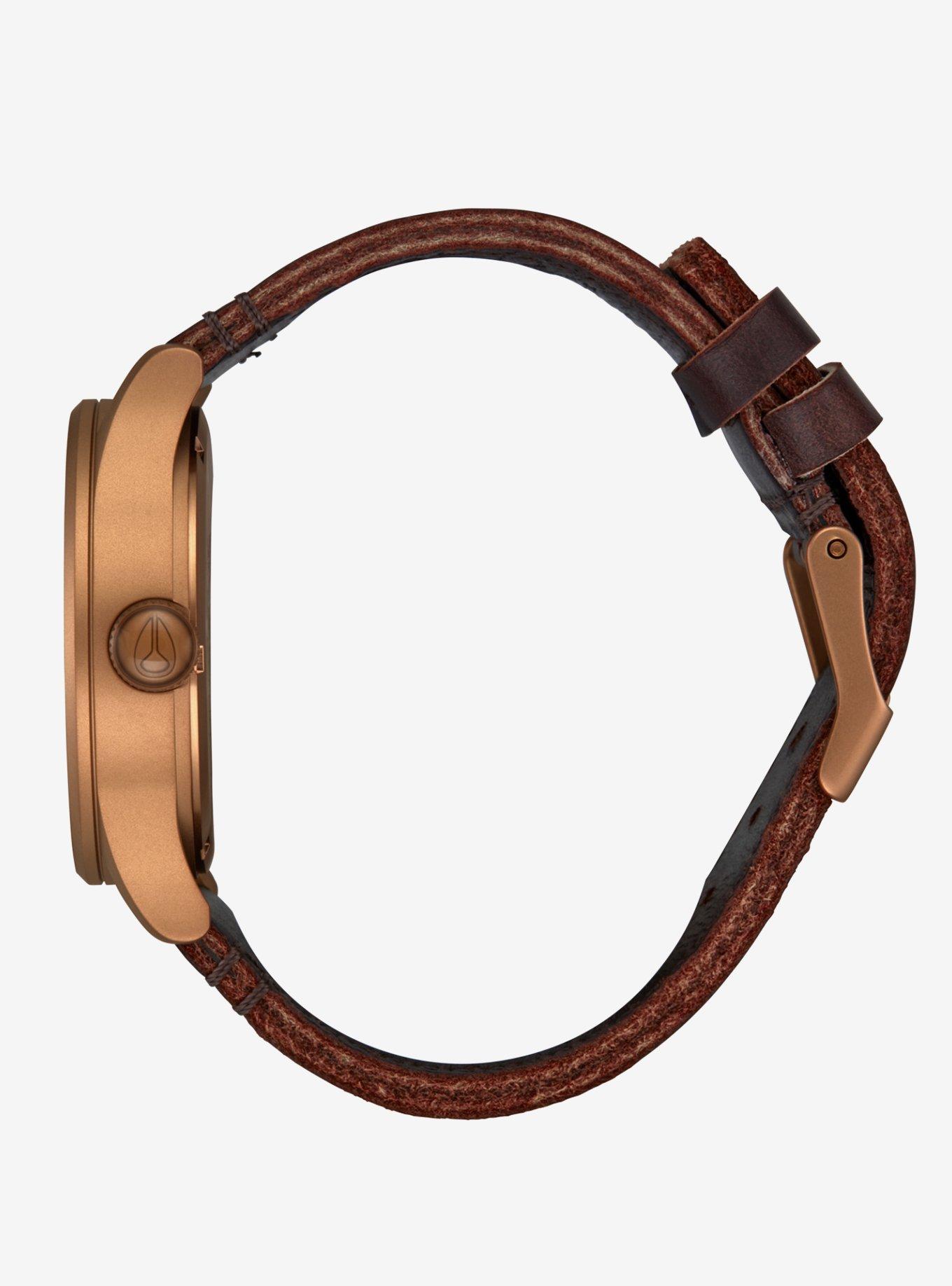 Nixon Sentry Leather Bronze x Black Watch, , alternate