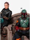 Star Wars The Mandalorian Boba Fett and Fennec Shand On Throne Deluxe Art Scale 1/10, , alternate