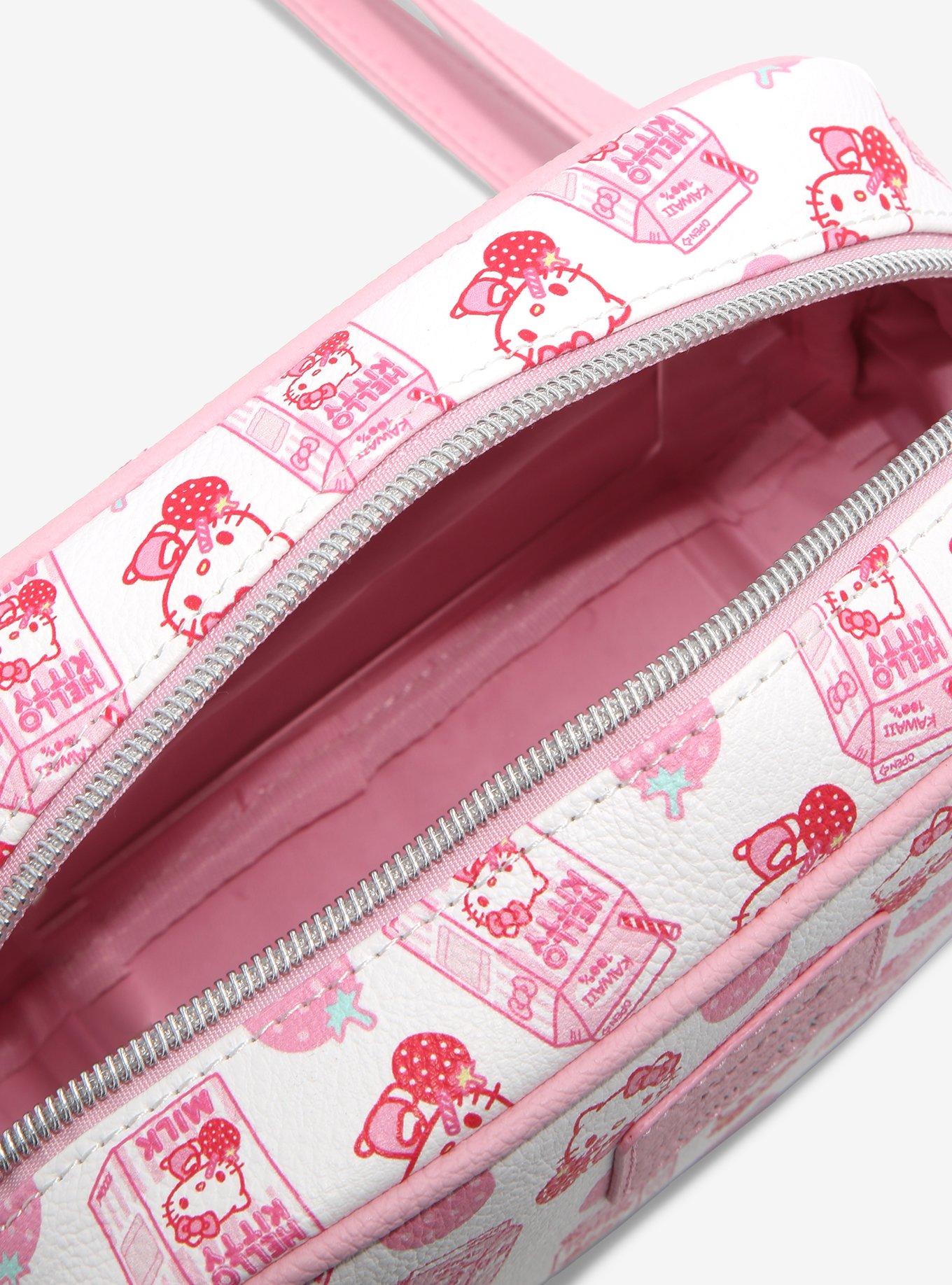 Loungefly Hello Kitty Strawberry Milk Crossbody Bag, , alternate