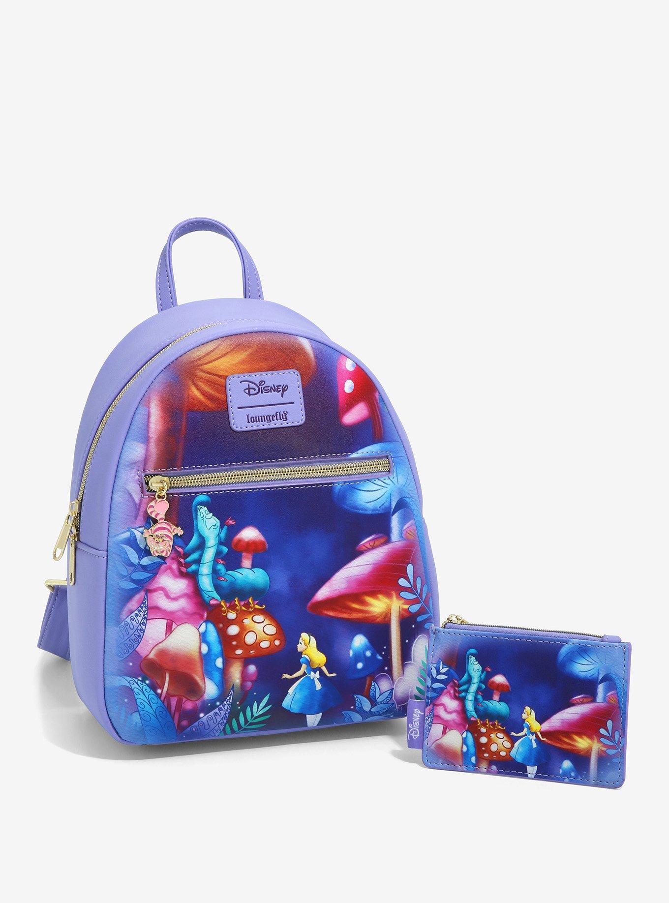 Loungefly Disney Alice In Wonderland Mushroom Caterpillar Mini Backpack