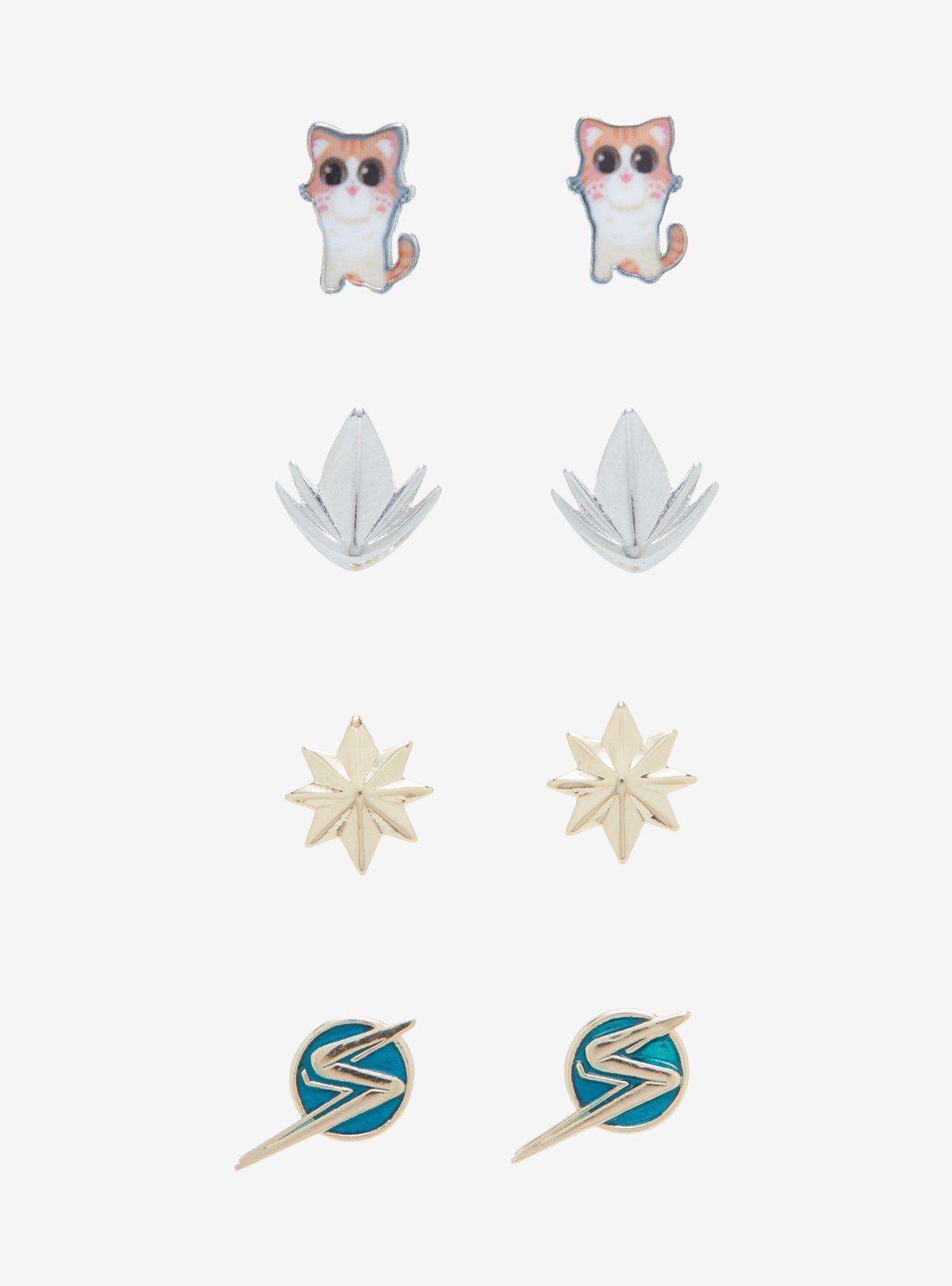 Marvel The Marvels Icons Earring Set - BoxLunch Exclusive, , alternate