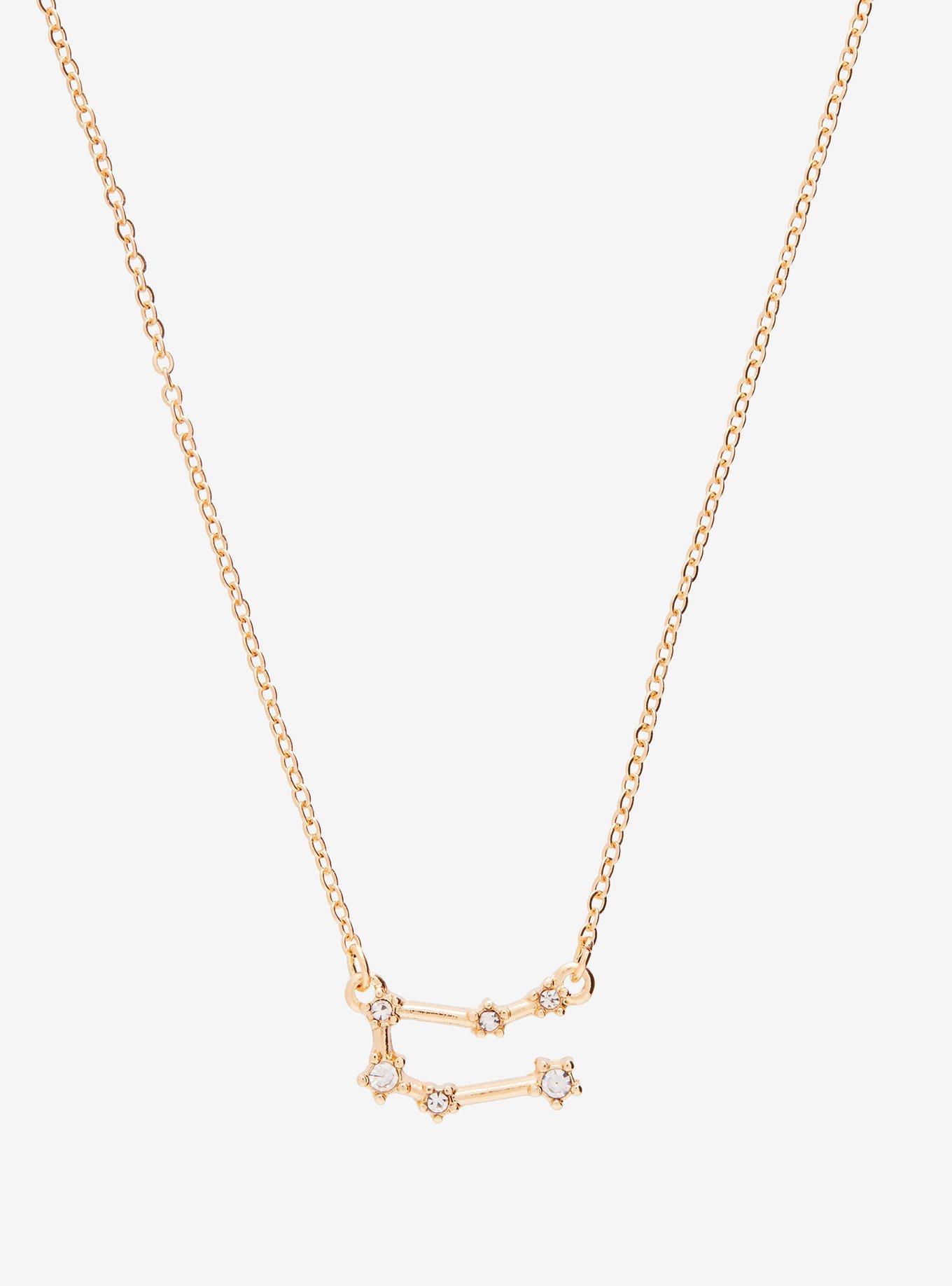 Gemini Zodiac Constellation Necklace - BoxLunch Exclusive , , alternate