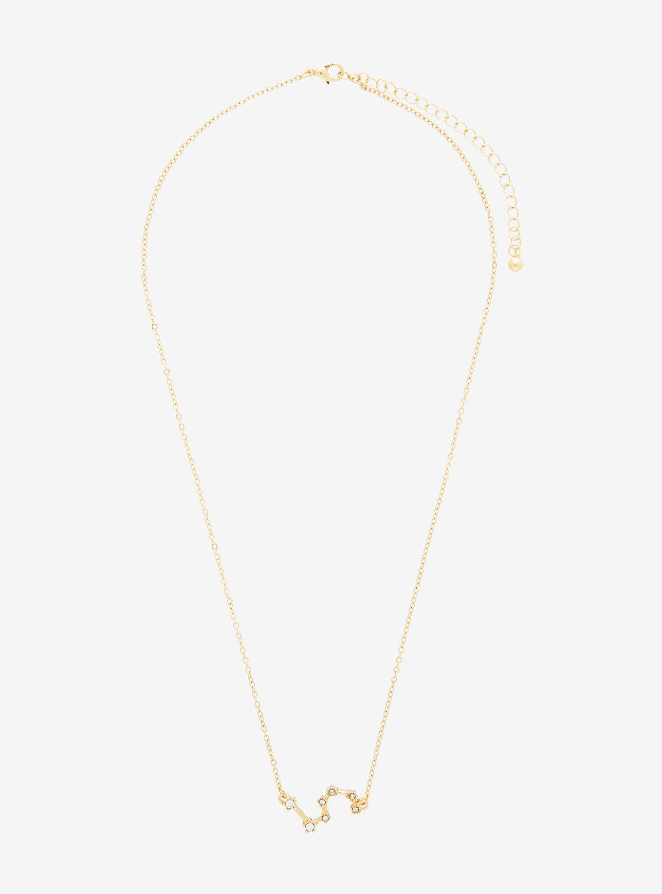 Leo Zodiac Constellation Necklace - BoxLunch Exclusive , , alternate